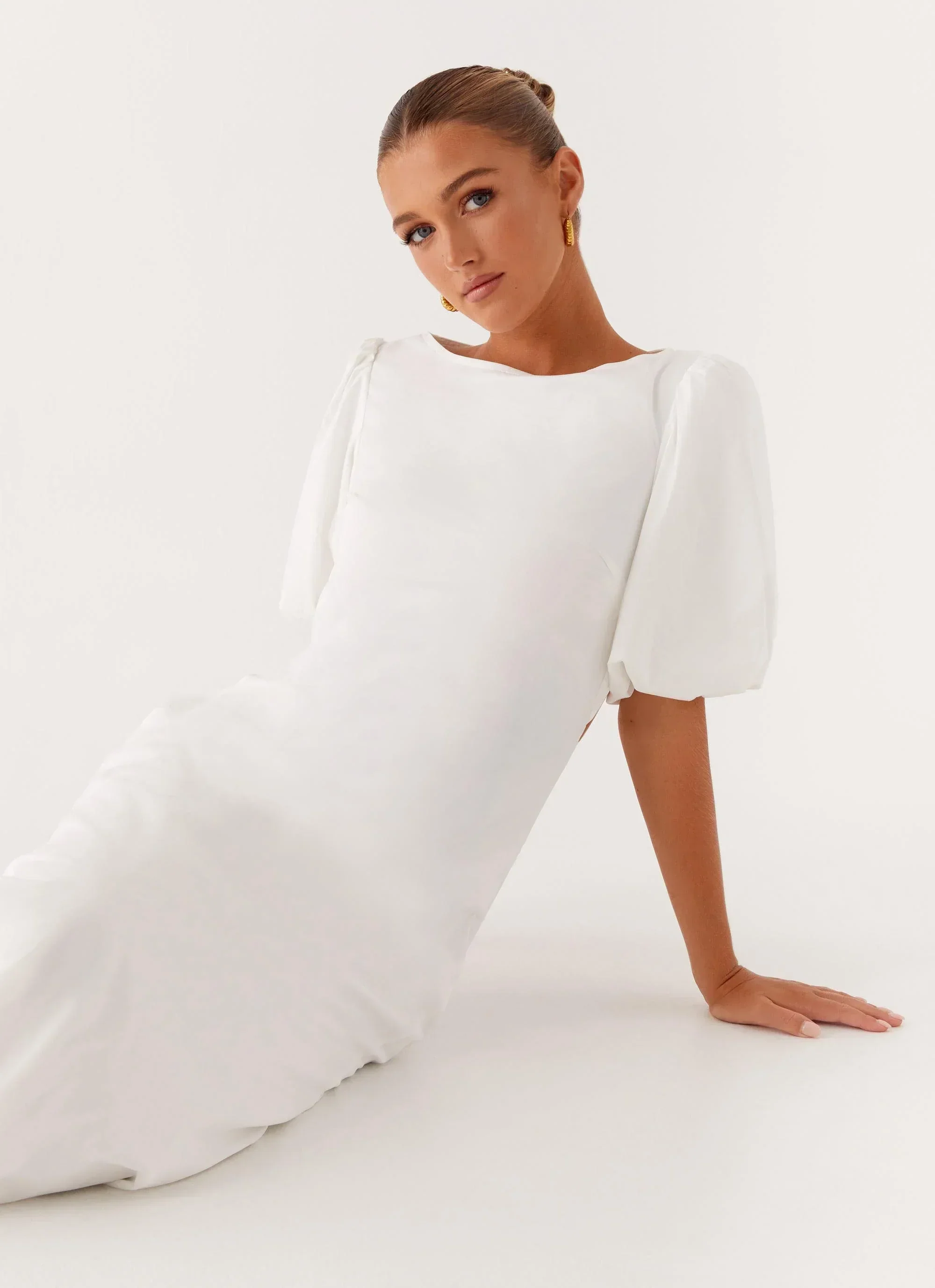 Judy Maxi Dress - White - luluinthesky