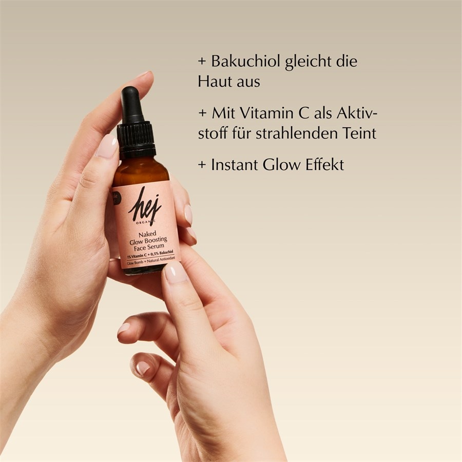 Hej Organic Serum i oleje Serum do twarzy zwiększające blask Naked