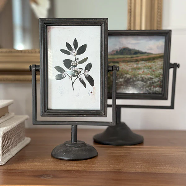 Swivel Metal Picture Frames, Set of Two