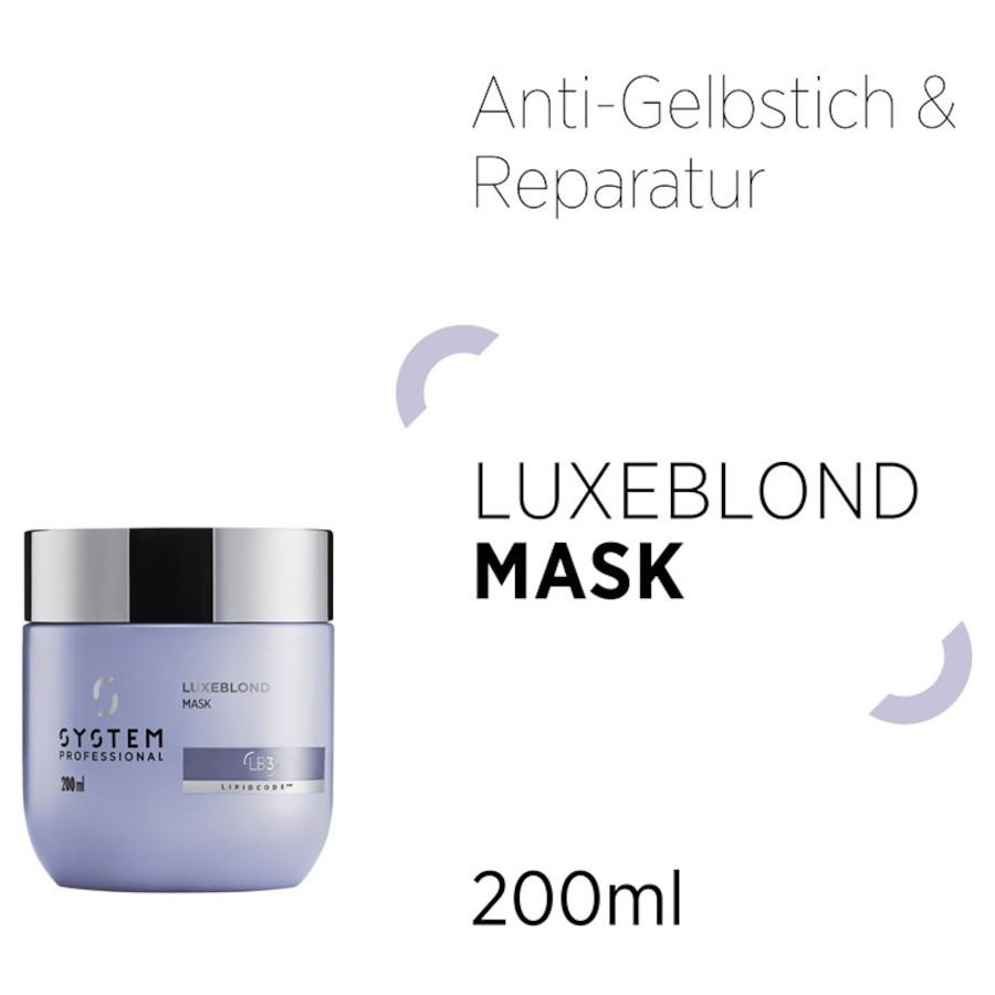 System Professional Lipid Code Luxeblond Maska