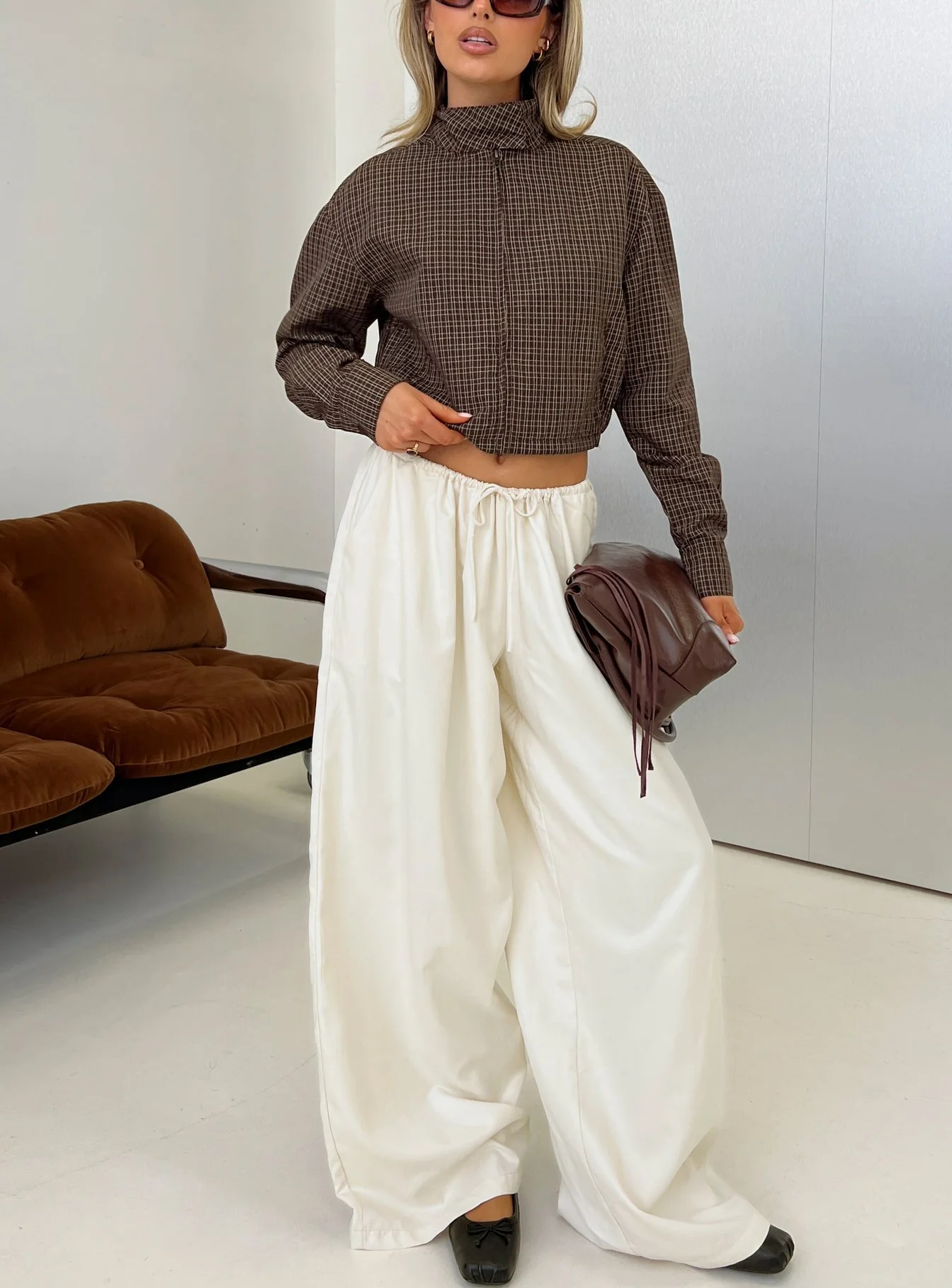 Bungala Oversized Relaxed Pants Ivory