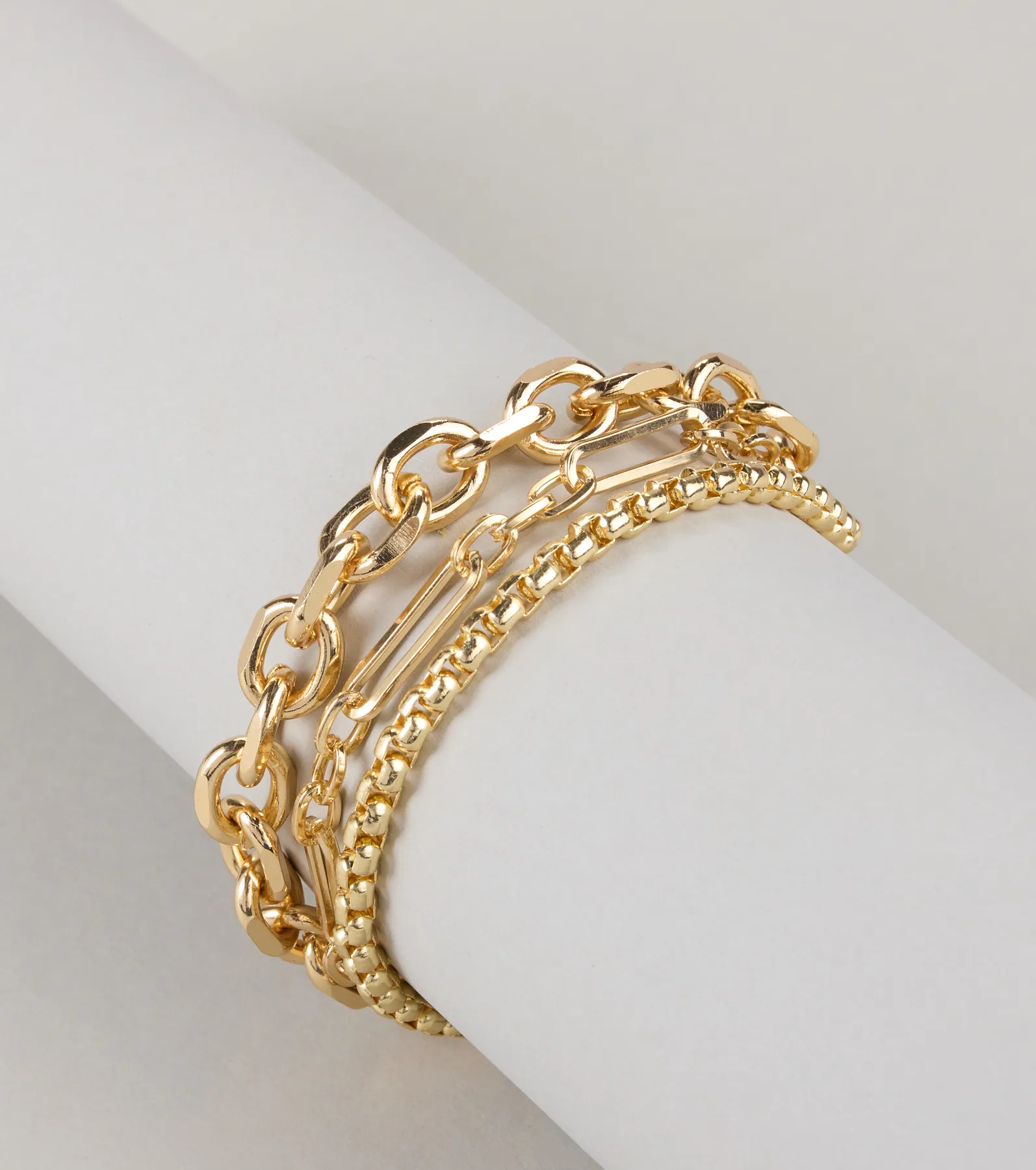 Stacked To Slay Chain-Link Bracelet
