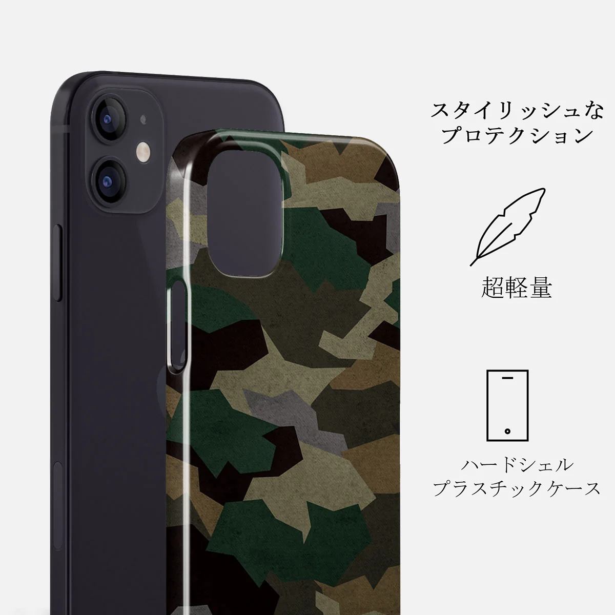 Tropical Green Camo - iPhone 12 ケース
