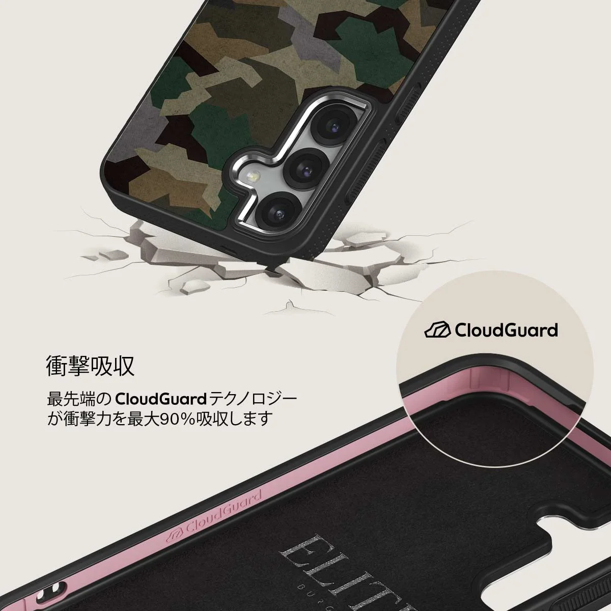 Tropical Green Camo - Samsung Galaxy S25 Plus ケース