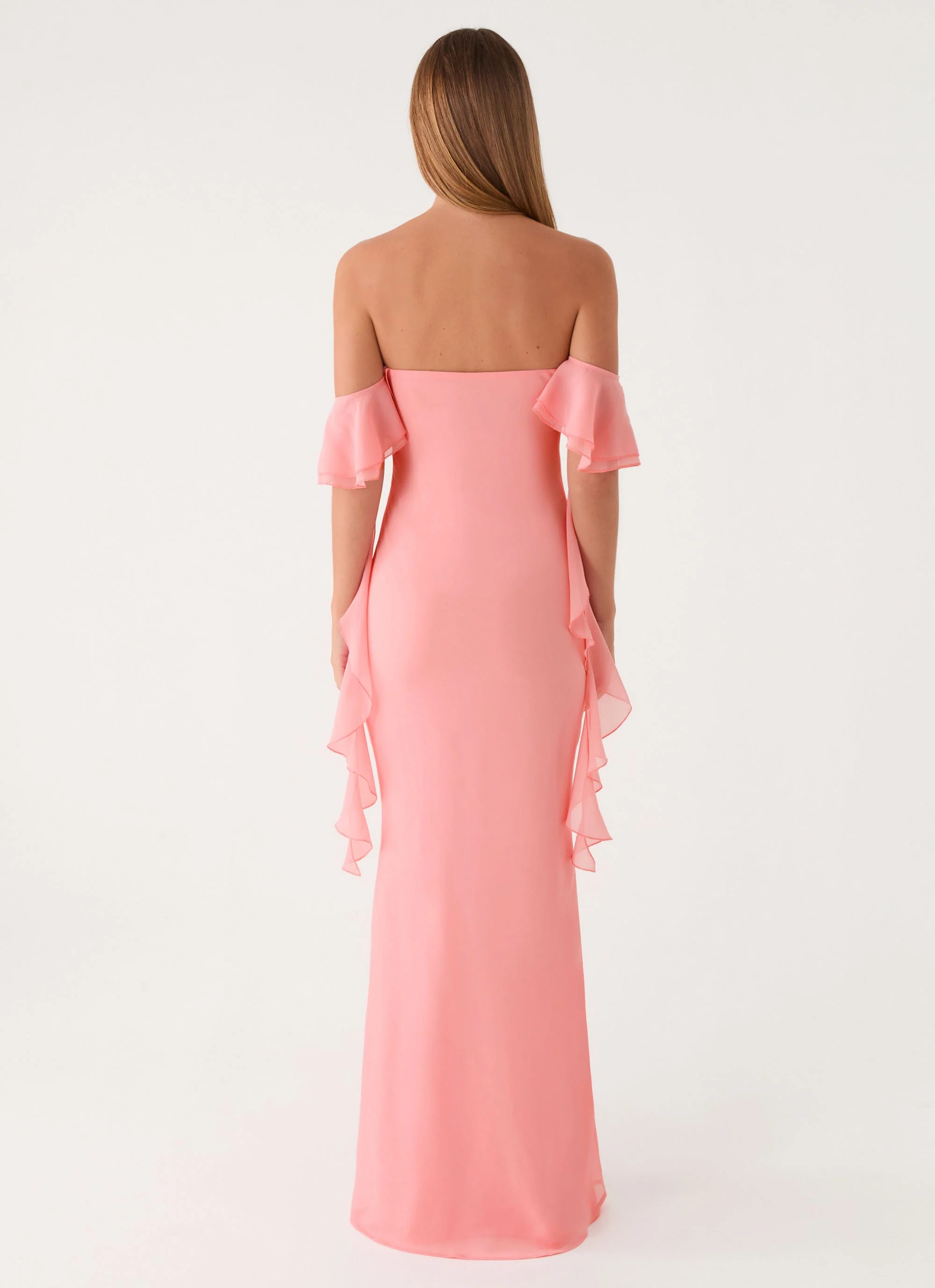 Maliyah Maxi Dress - Peach - luluinthesky