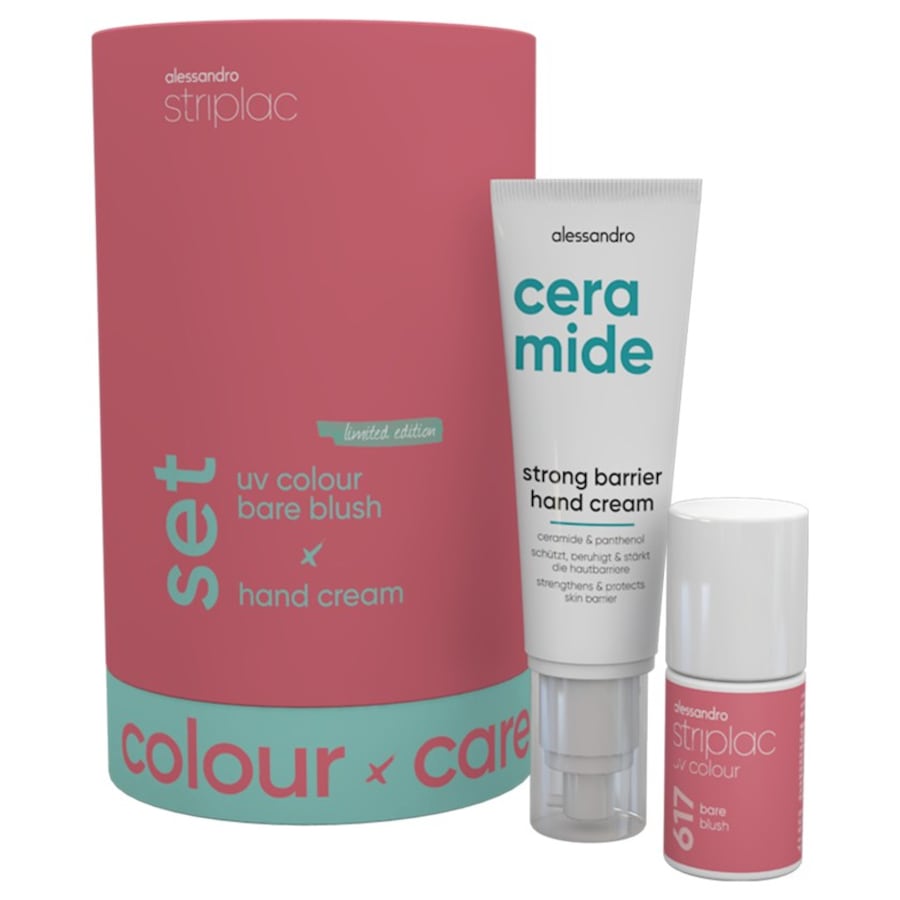 Alessandro Striplac UV Colour Colour & Care Set Blush & Barrier