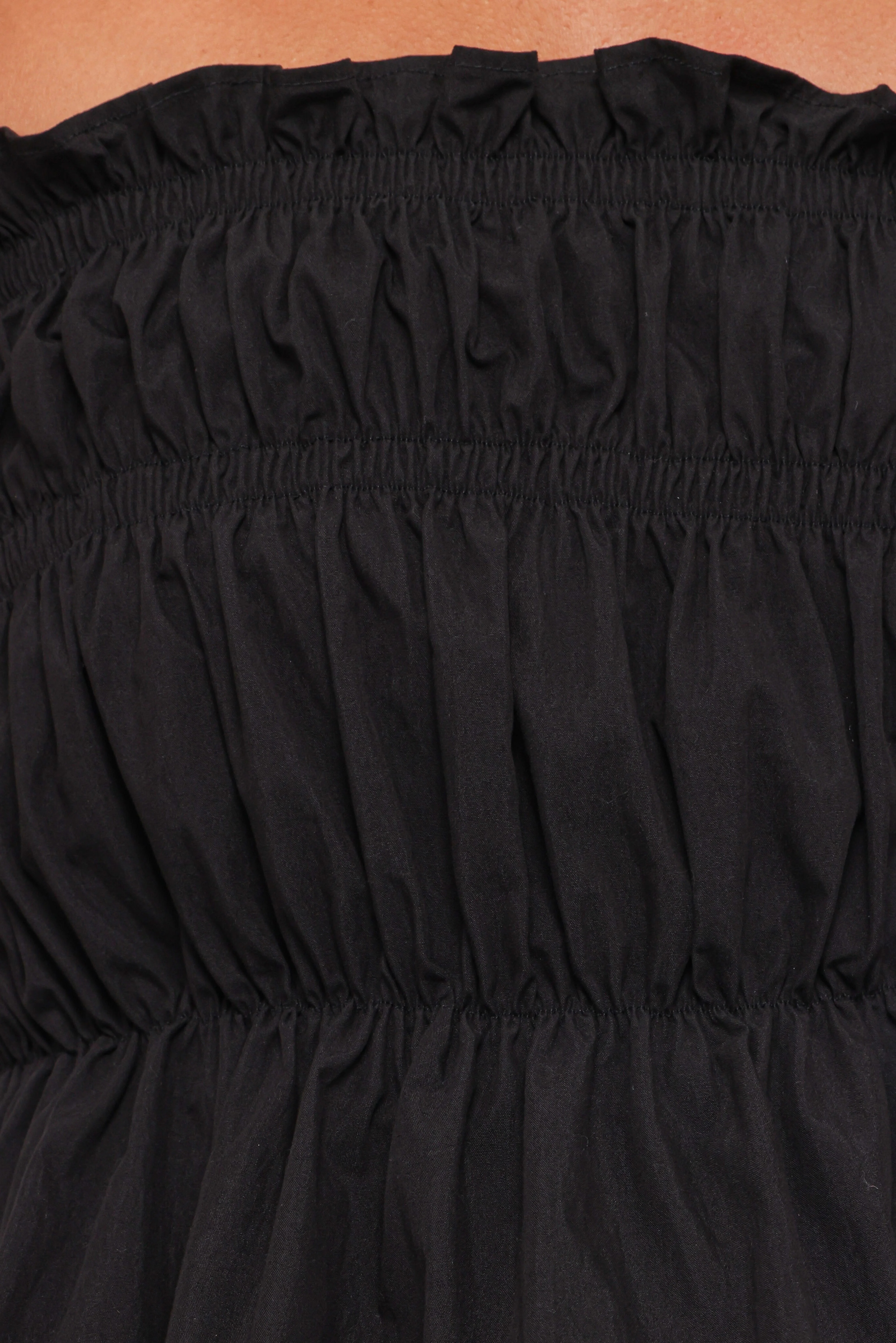 Wilhelmina Strapless Top - Black