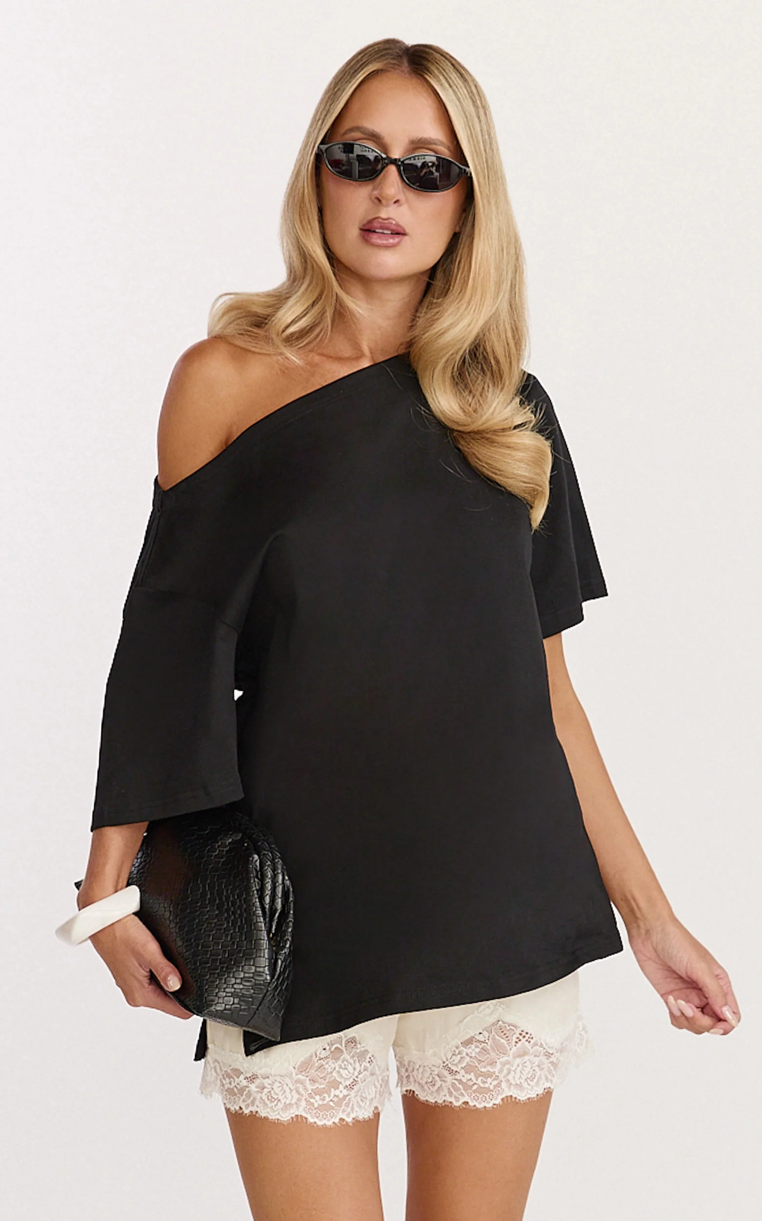 Ruby Top - shirt in Black