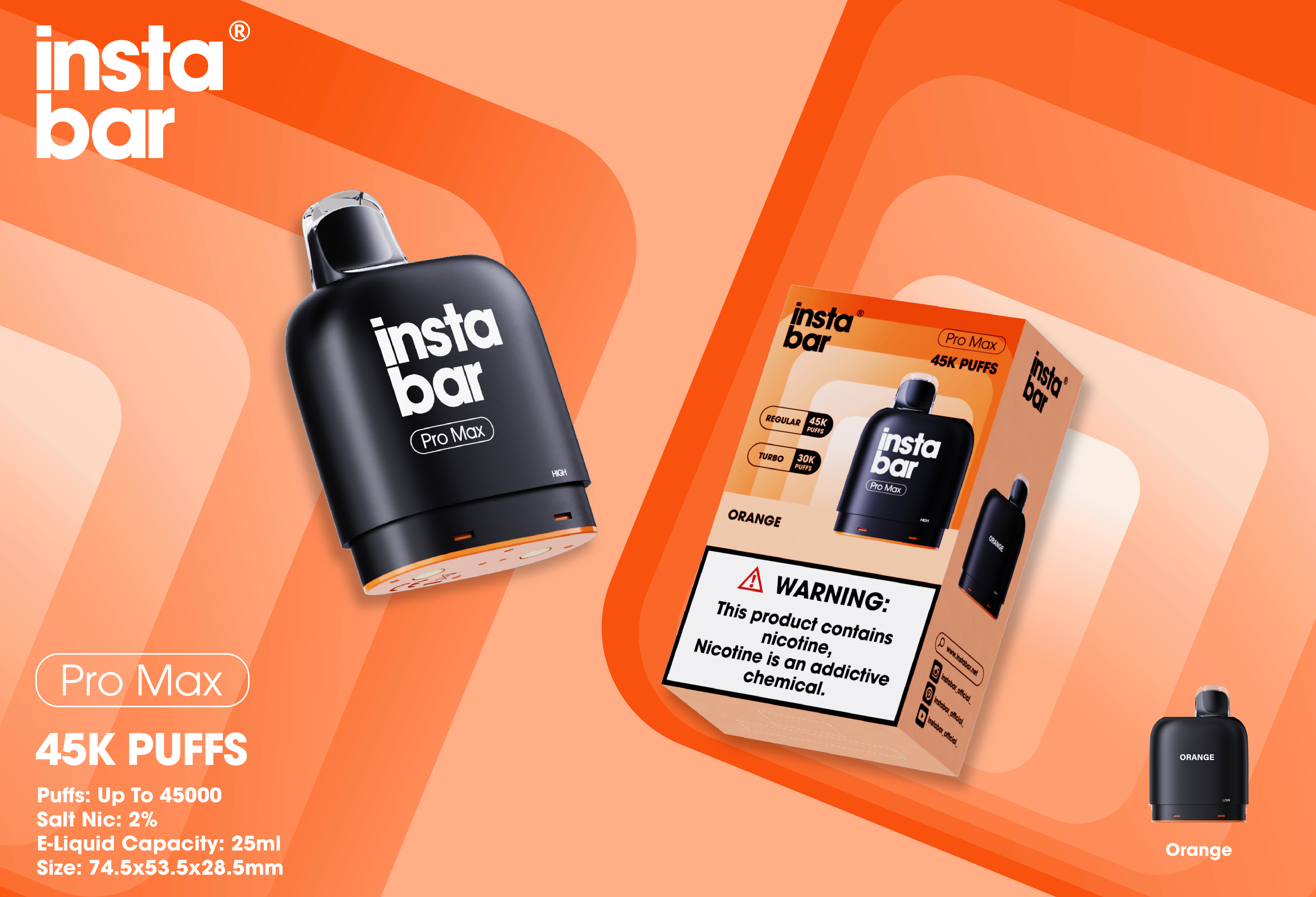 Instabar Pro Max 45K POD(Wymienny wkład)