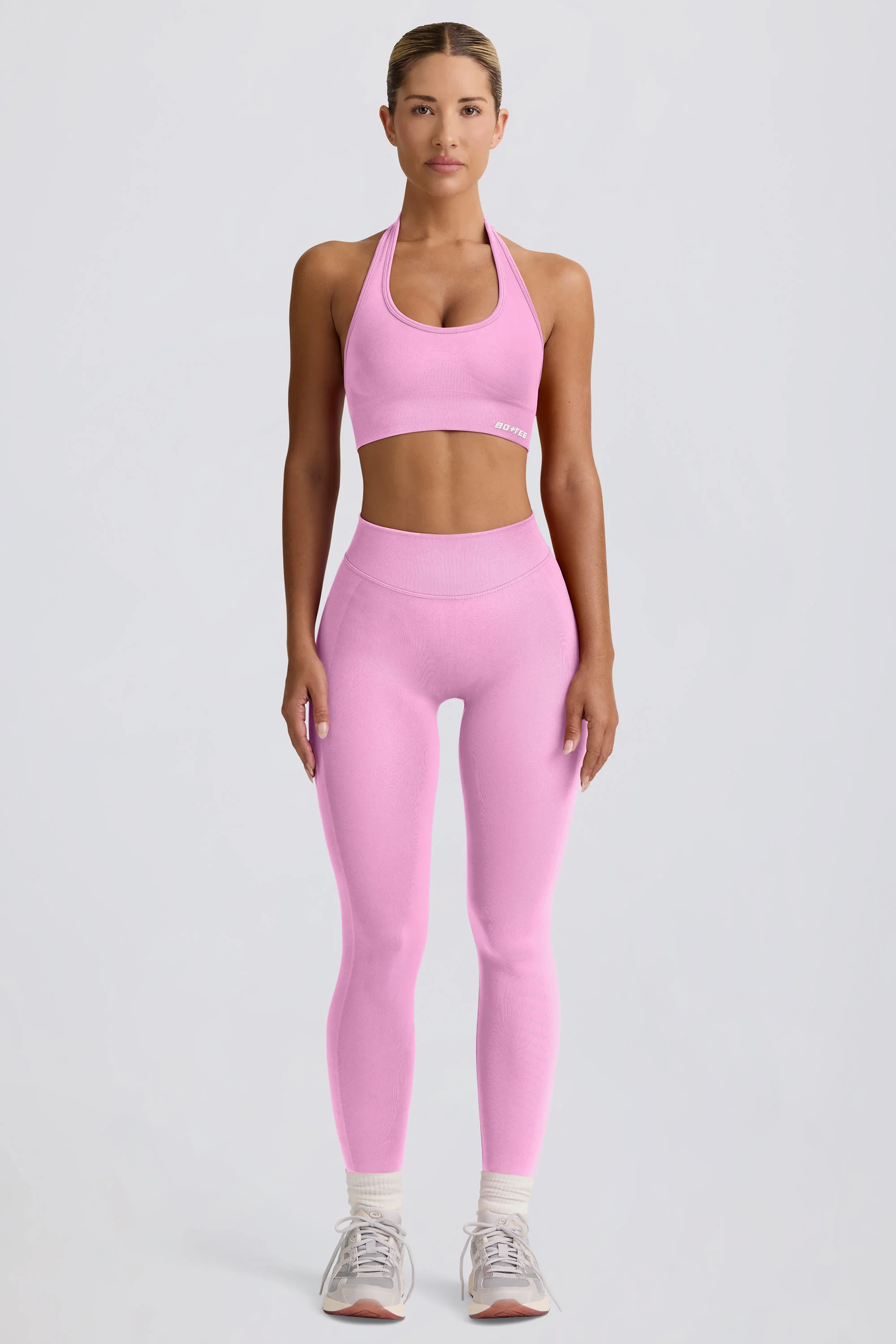 Define Luxe High-Waist Leggings in Bubblegum Pink
