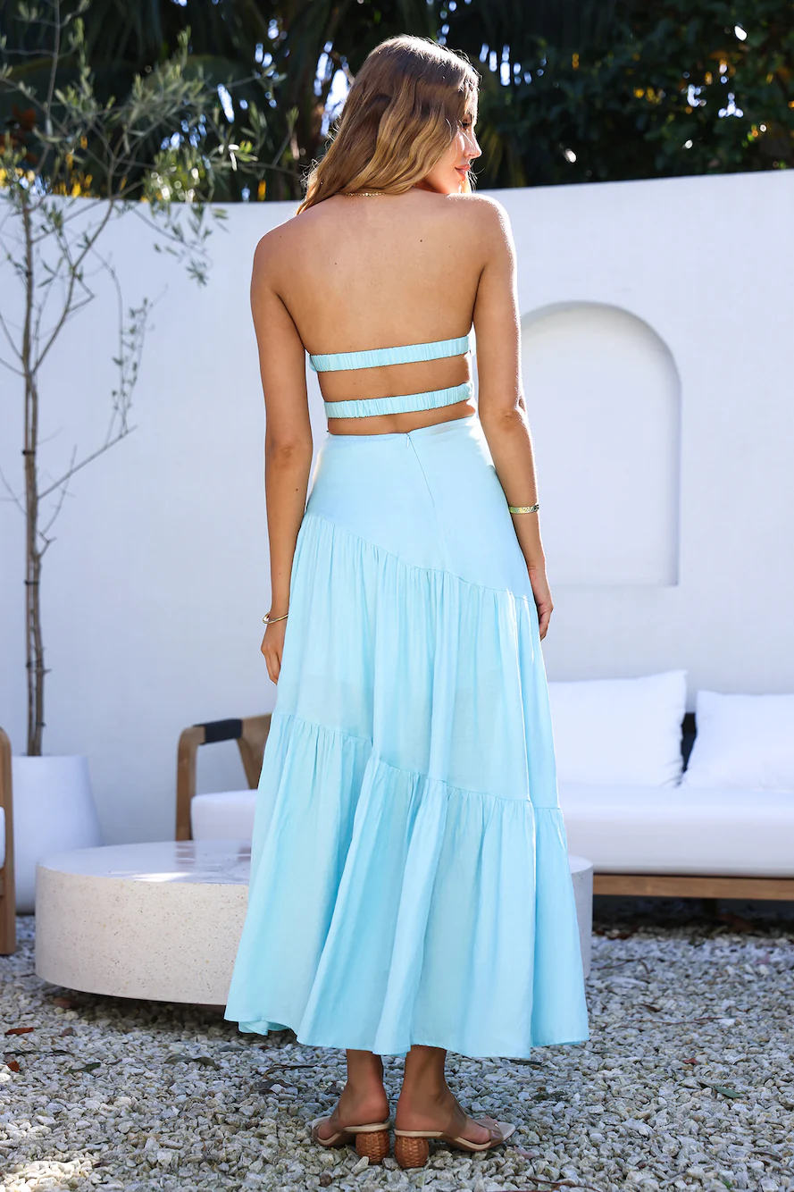 Calm and Collected Maxi Dress Blue