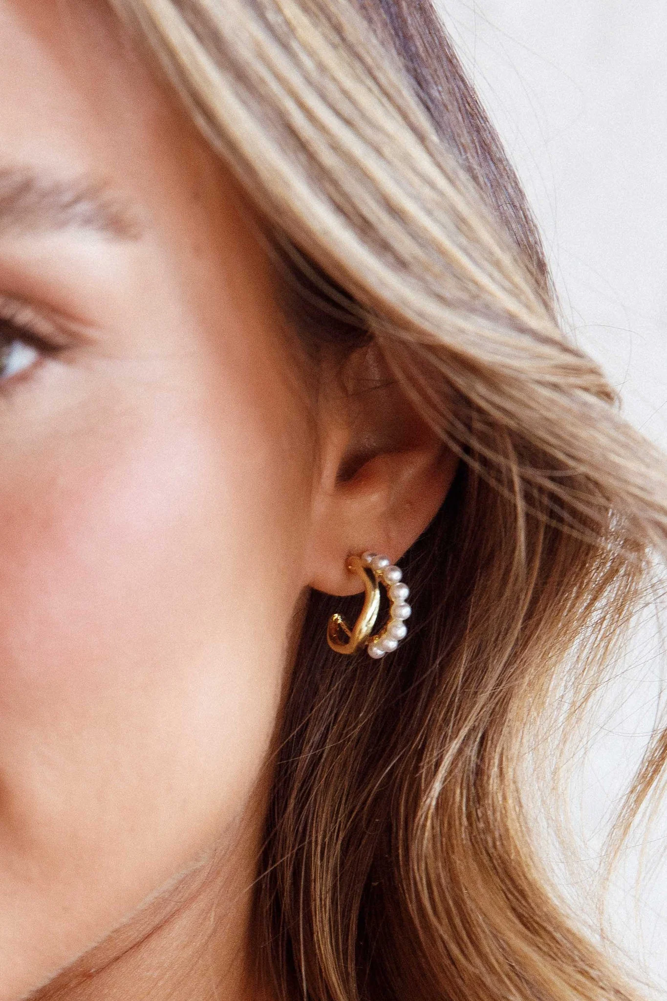 Charis Double Hoops Gold