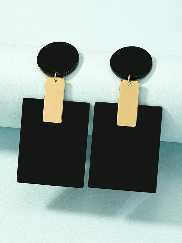 Geometric Drop Earrings