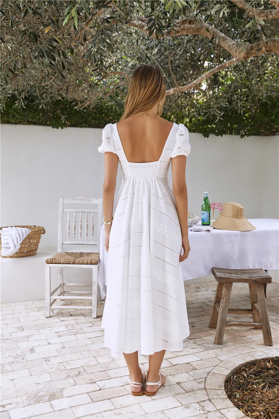 Honeysuckle Haven Maxi Dress White - luluinthesky