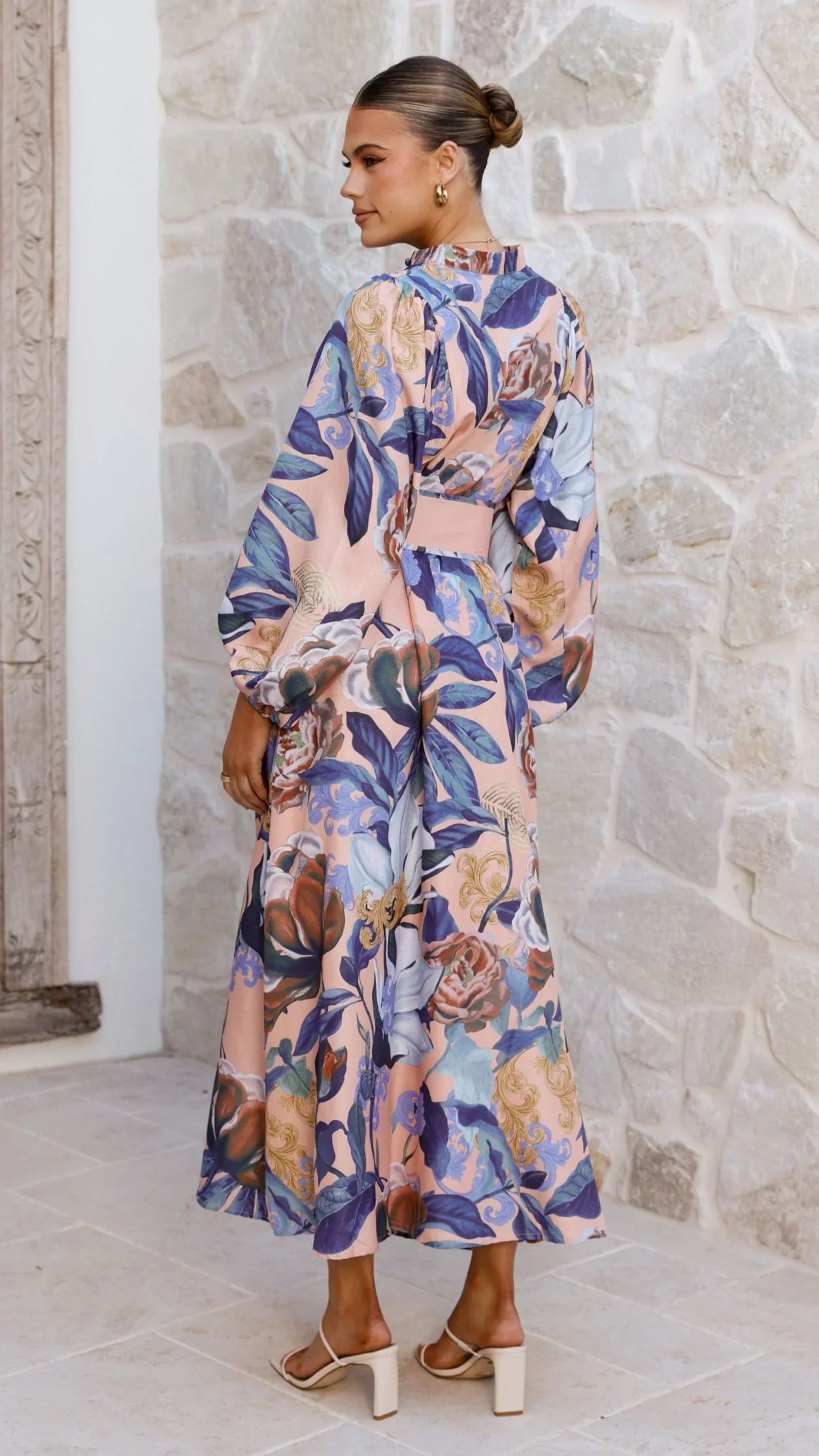 Carmal Long Sleeve Maxi Dress - Donatella Rosa