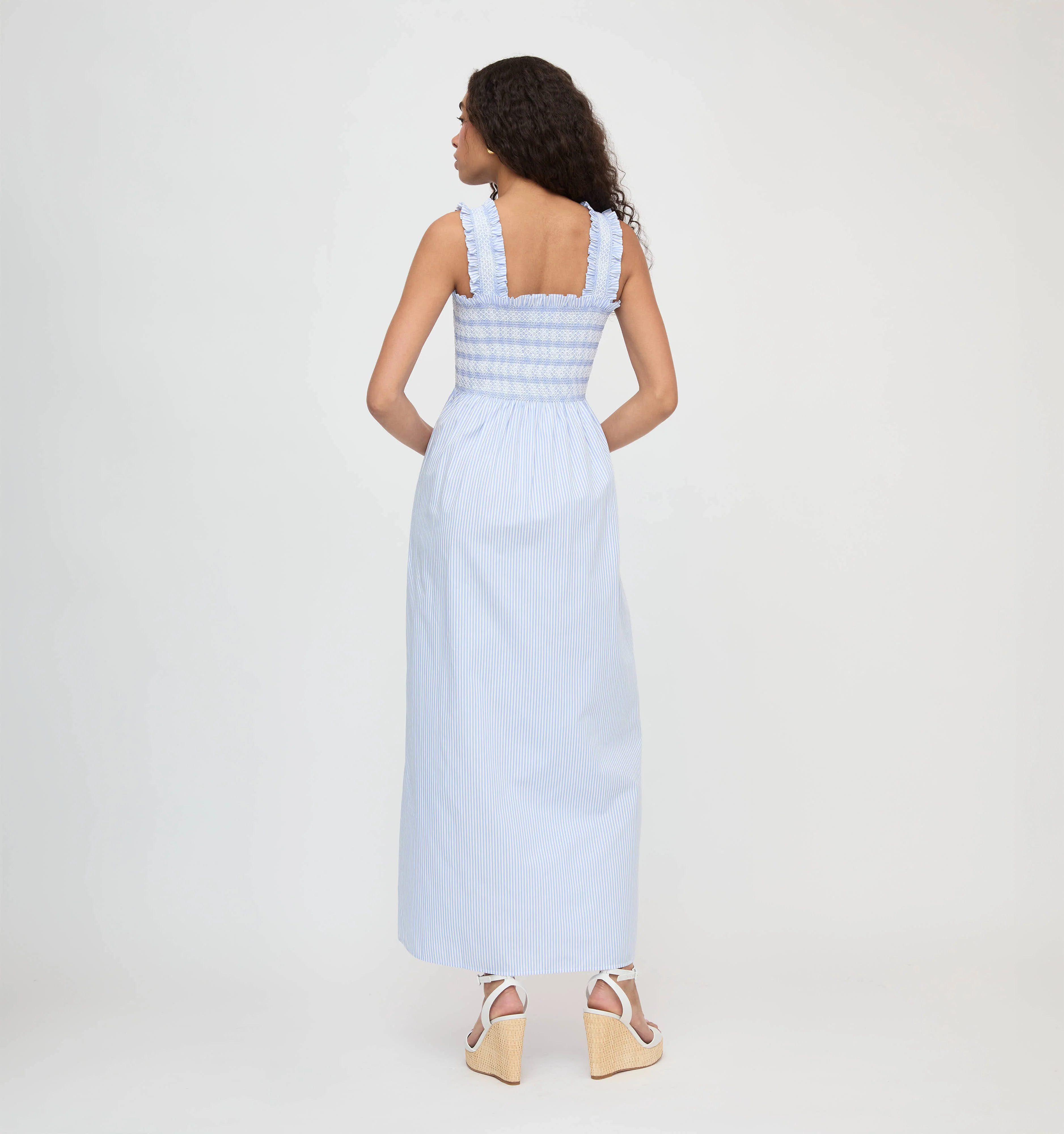 The Ashlyn Nap Dress - Blue/White Stripe