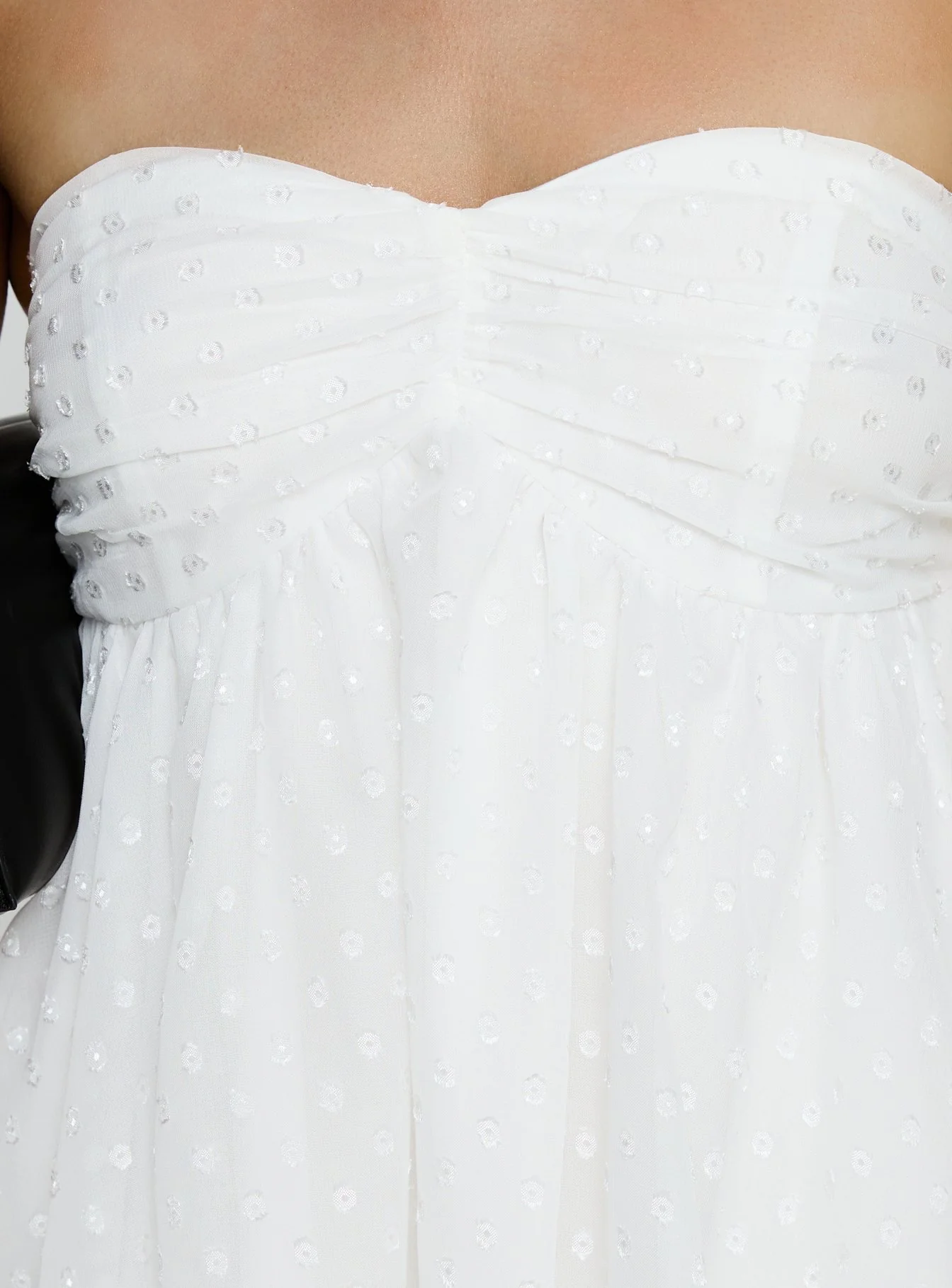 Kaimilla Strapless Sweetheart Mini Dress White - luluinthesky