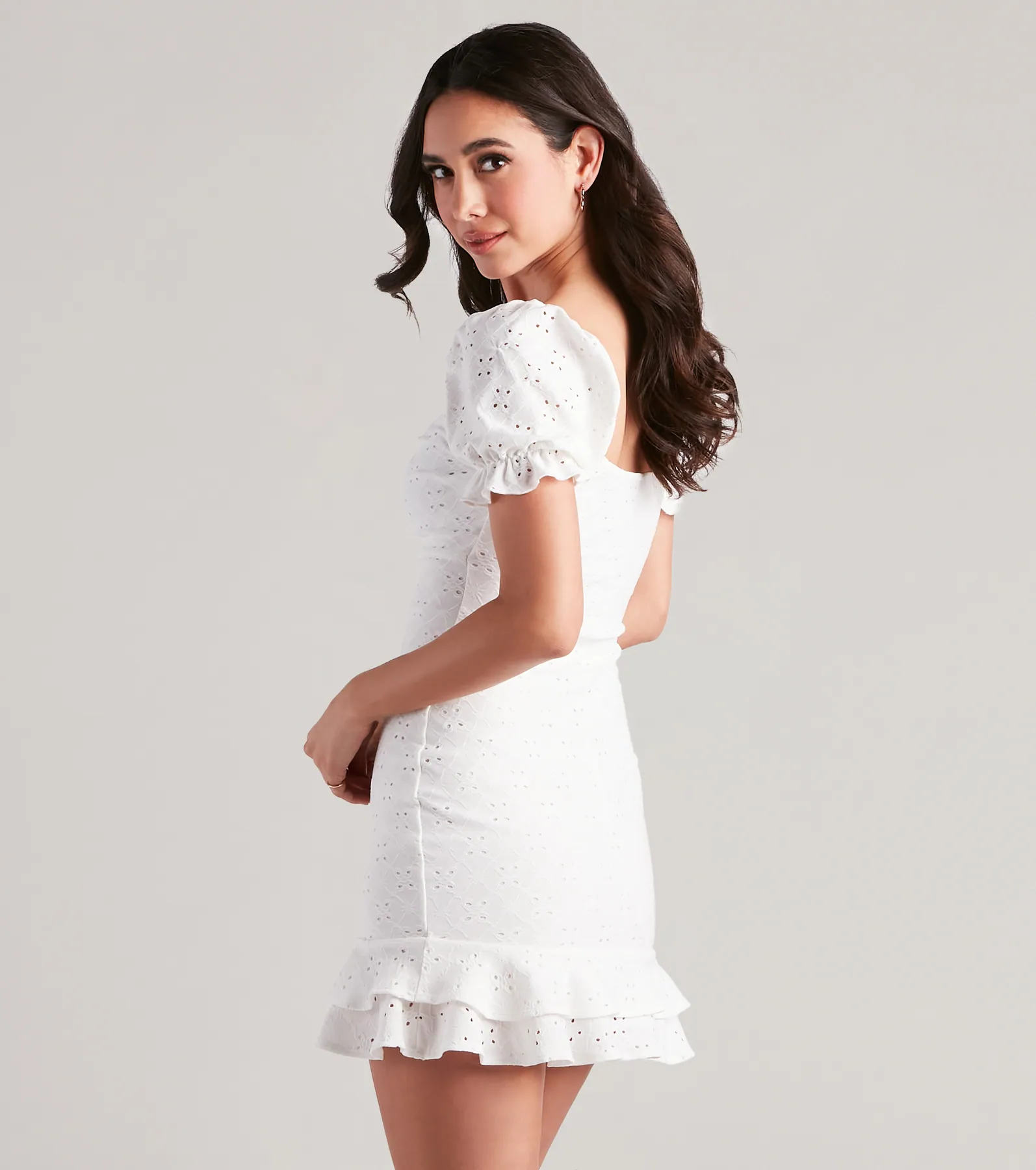 Looking Like A Daydream Eyelet Lace Dress