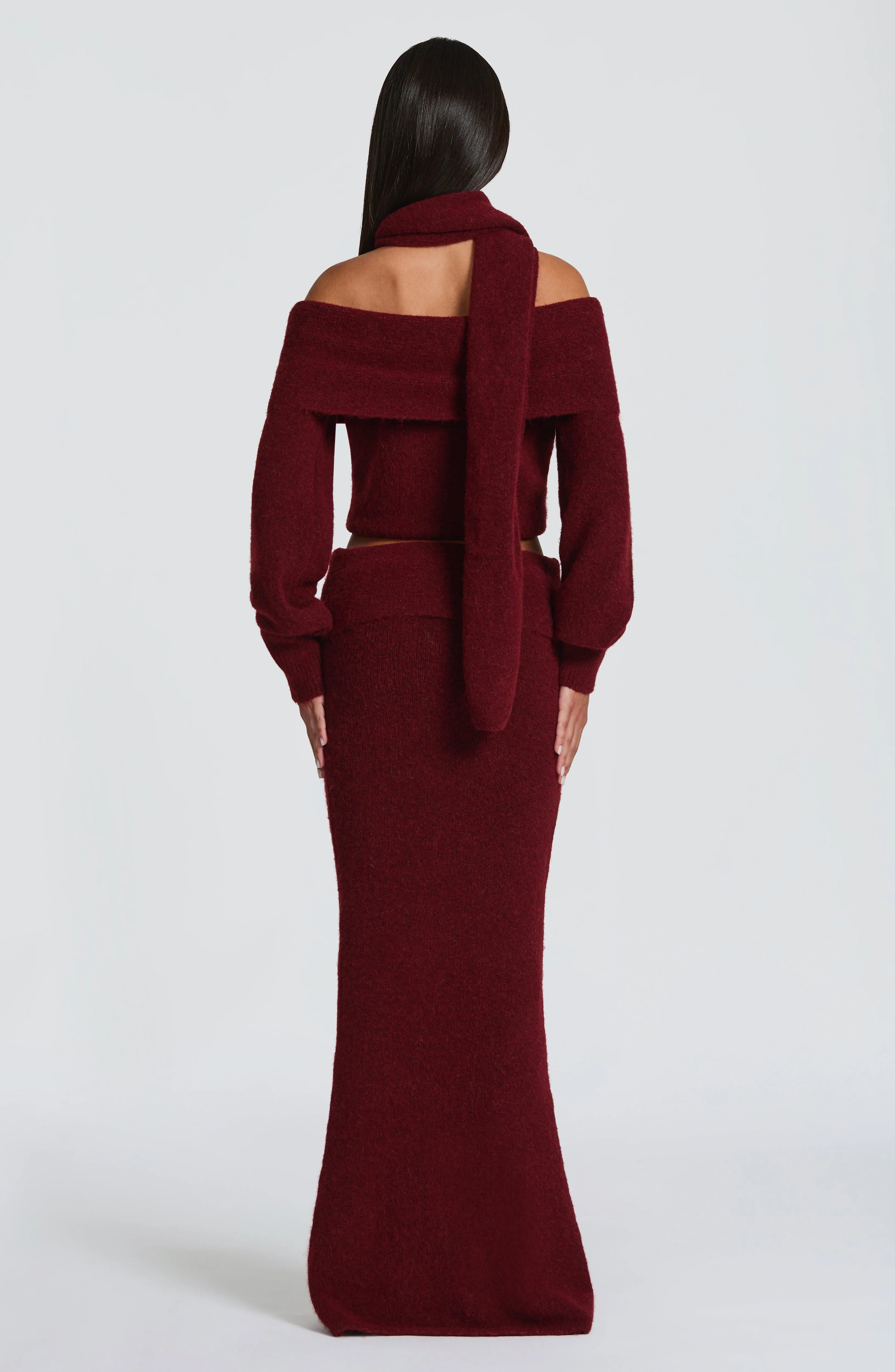 Andie Maxi Skirt - Burgundy