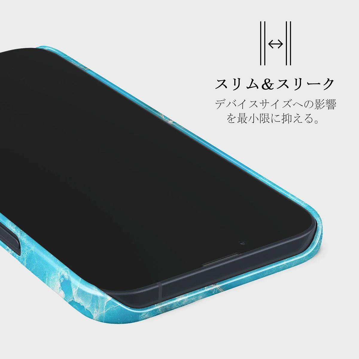 Ocean Waves - Blue iPhone 13 ケース
