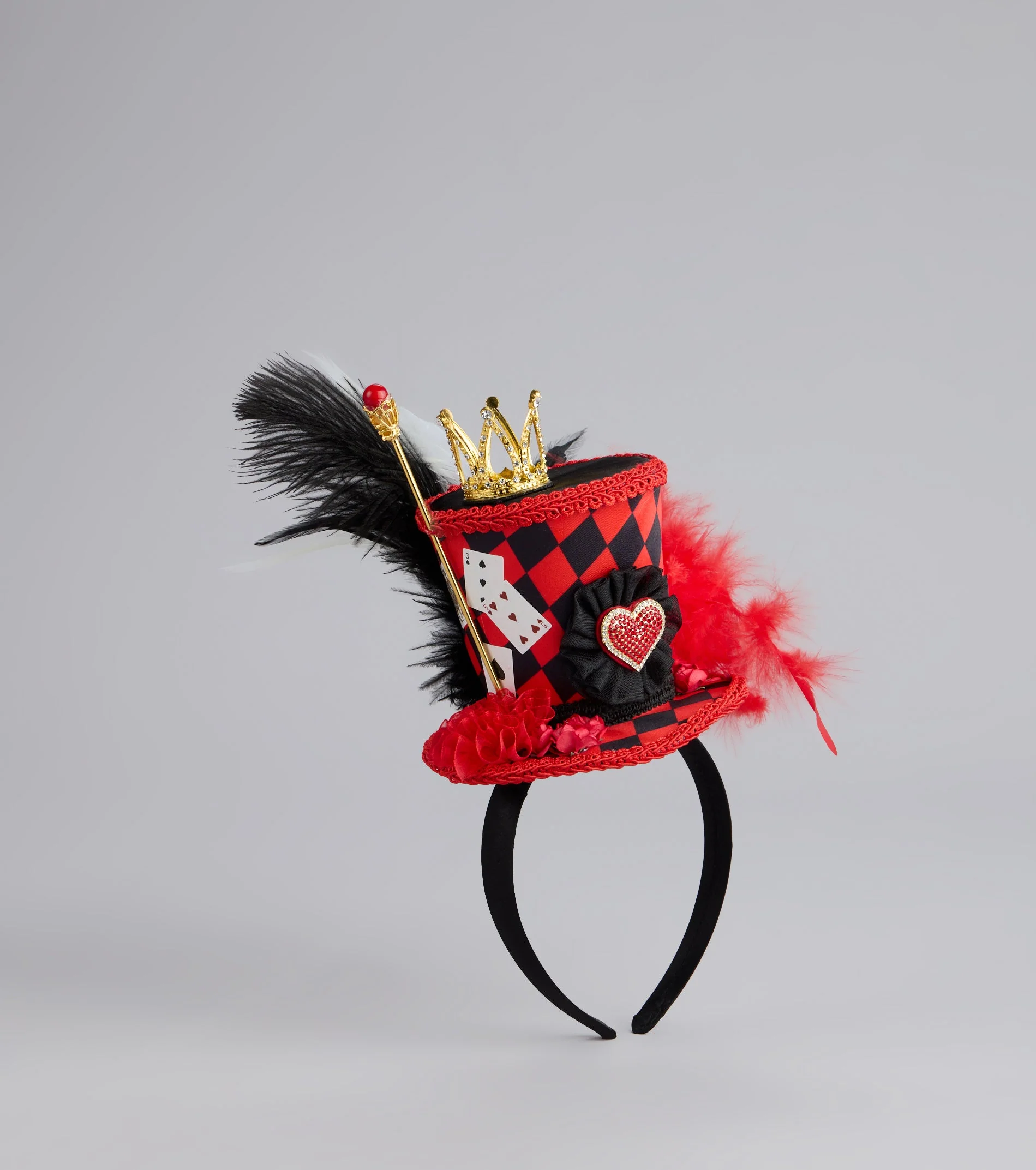 Queen Of Hearts Hat Crown Headband