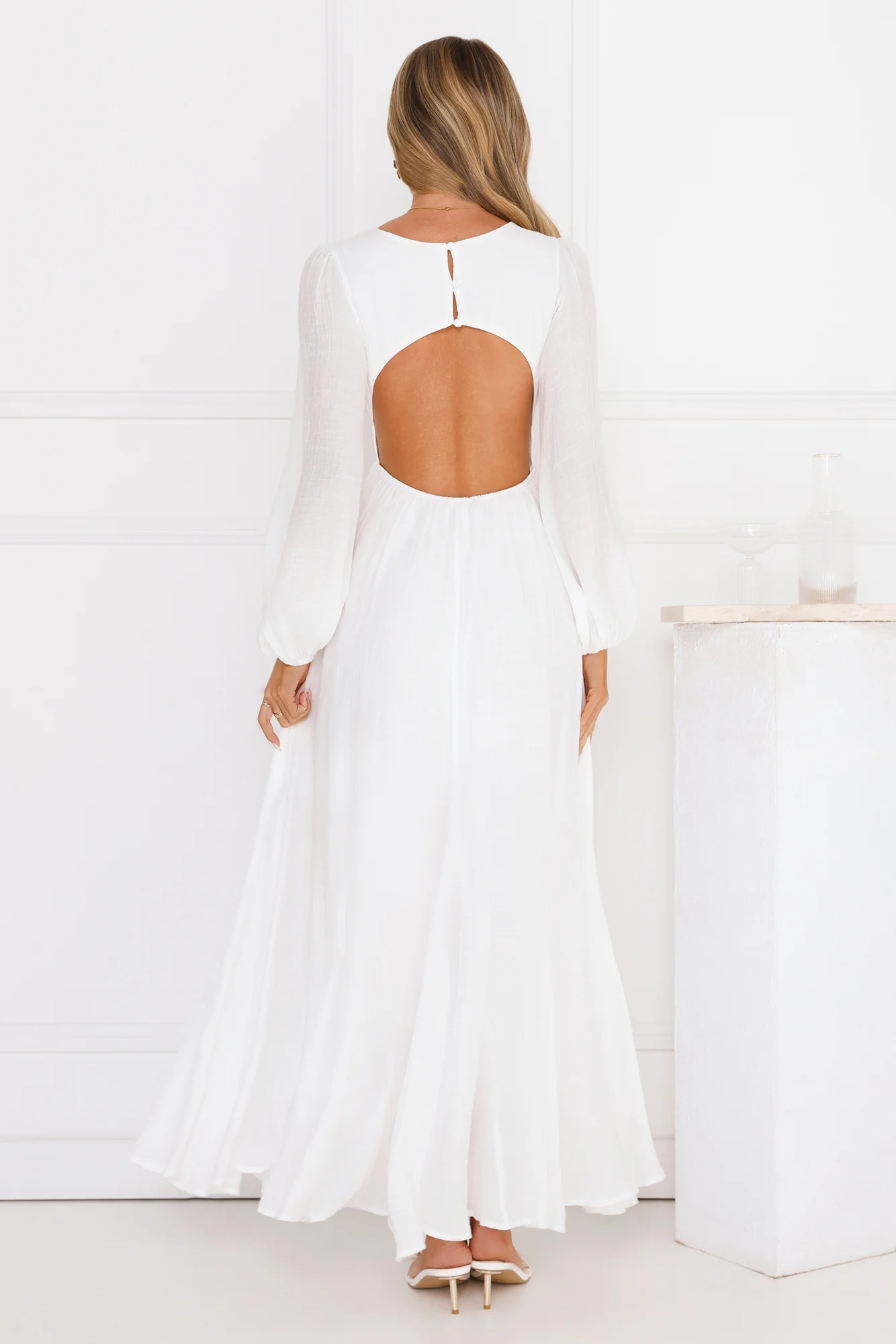 Meadow Dusk Maxi Dress White - luluinthesky