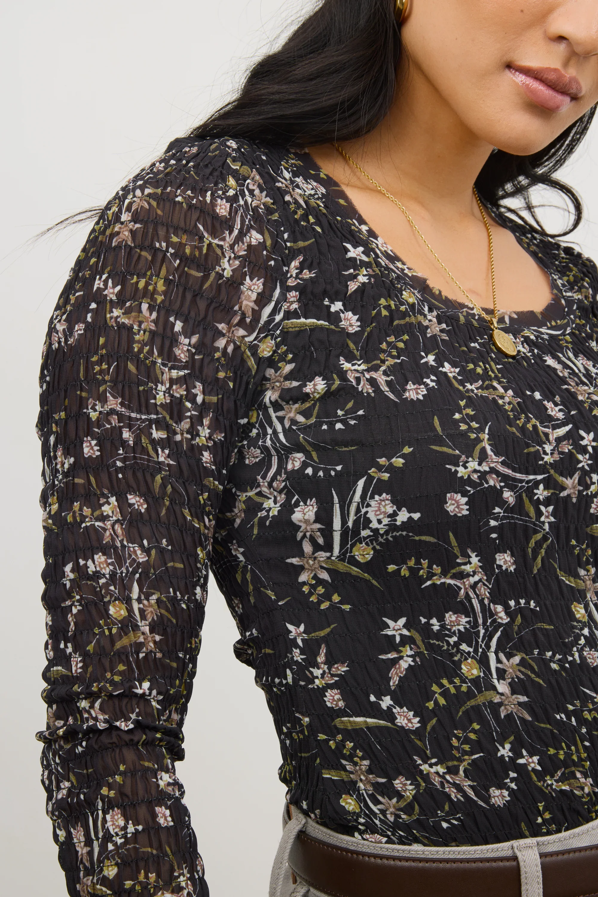 Jessica Smocked Top
