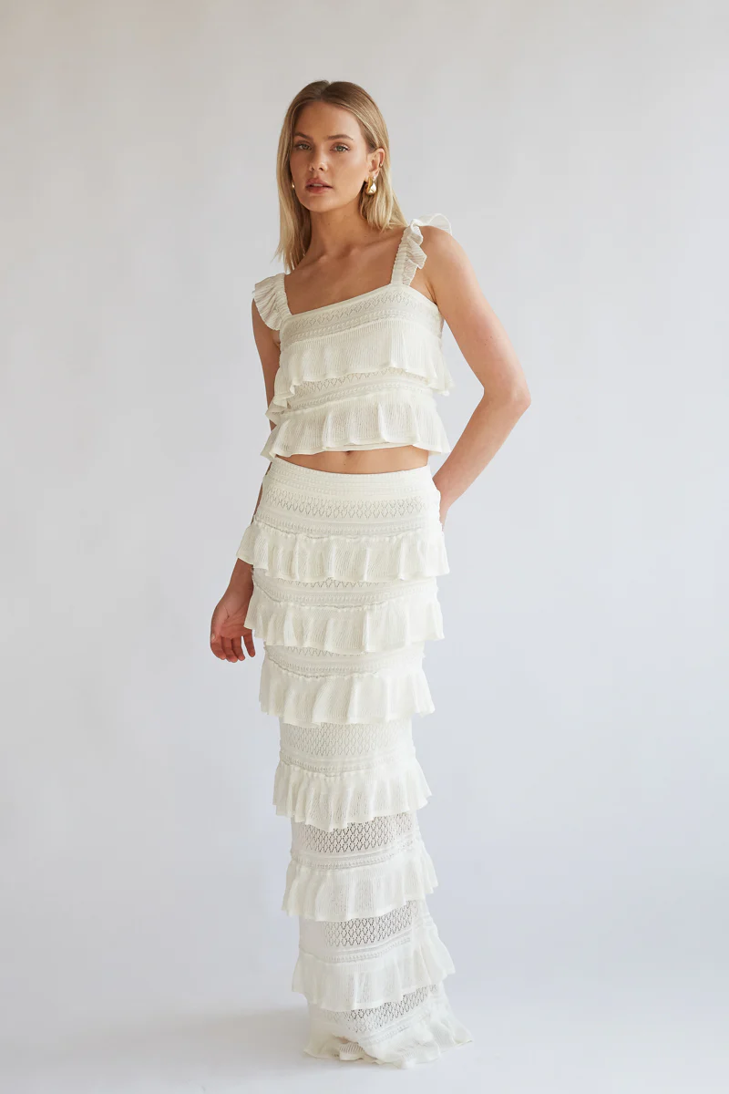 Colette Crochet Top and Maxi Skirt Set - luluinthesky