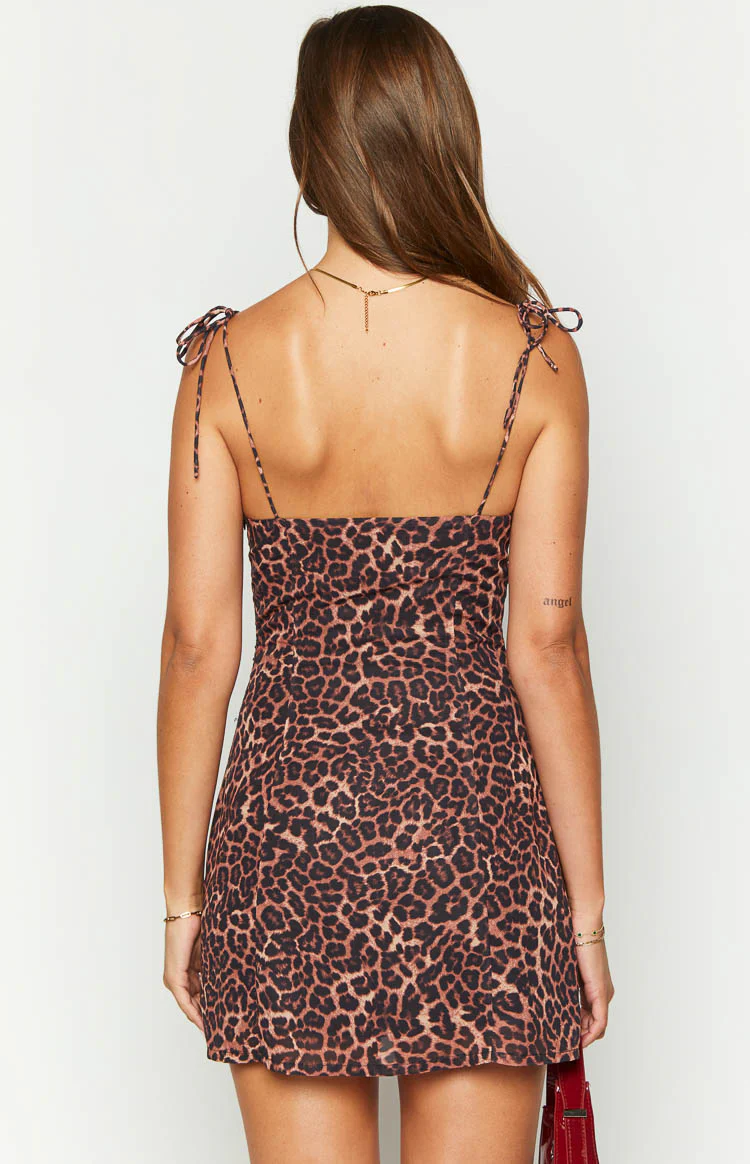 Penny Lane Leopard Print Mini Dress - luluinthesky