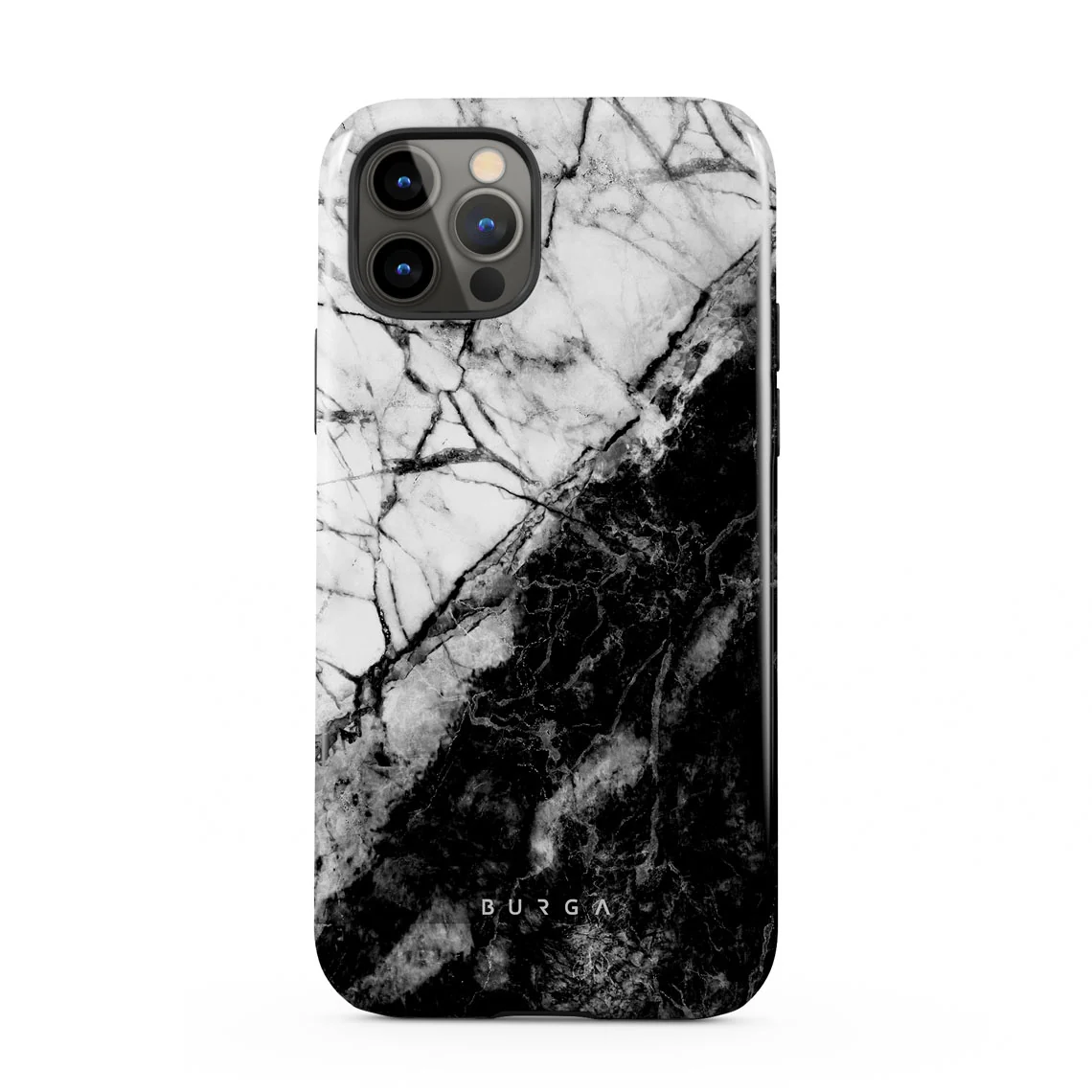 Fatal Contradiction - Black & White Marble iPhone 12 Pro ケース