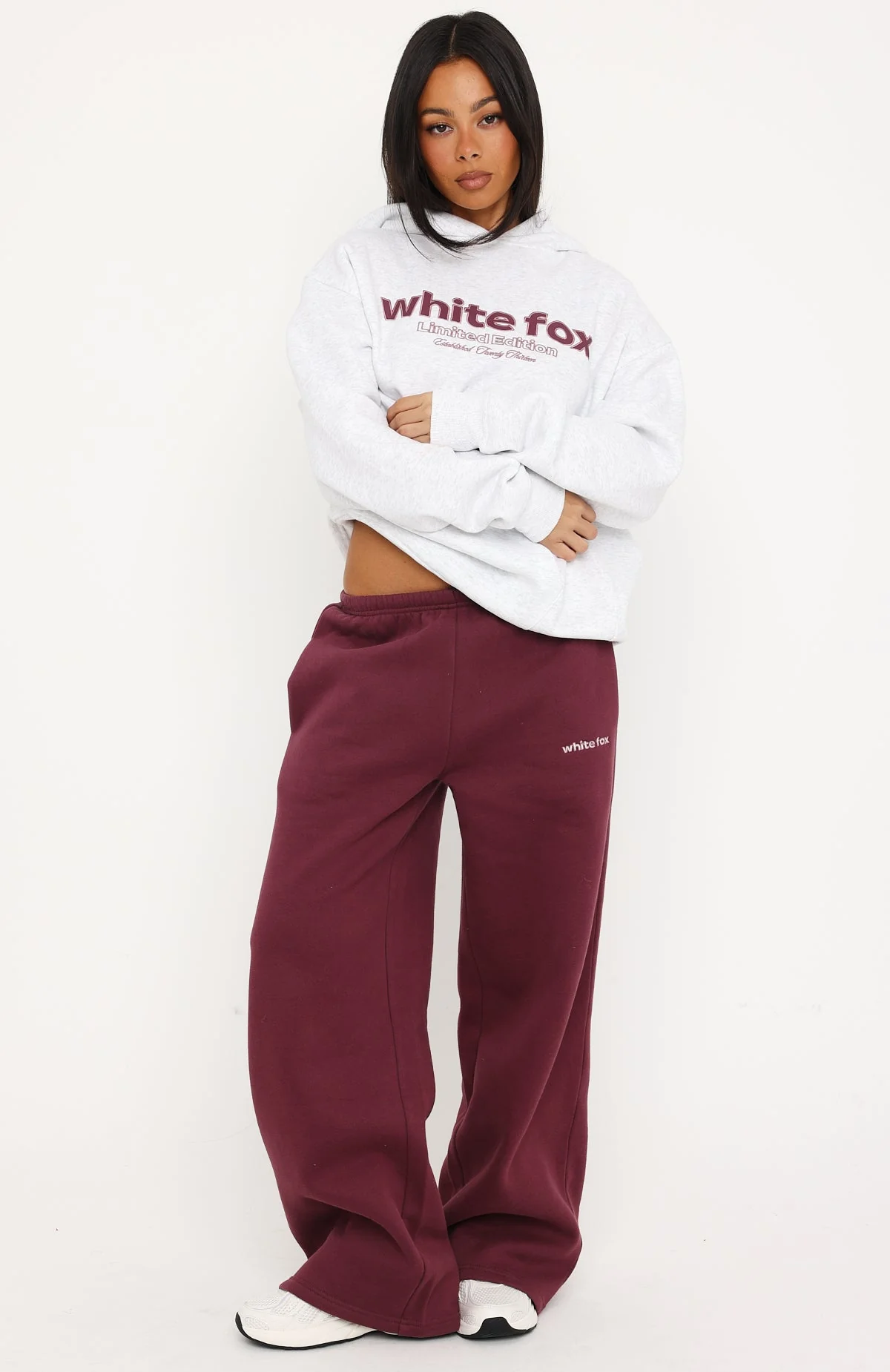 Made Up My Mind Wide Leg Sweatpants Burgundy