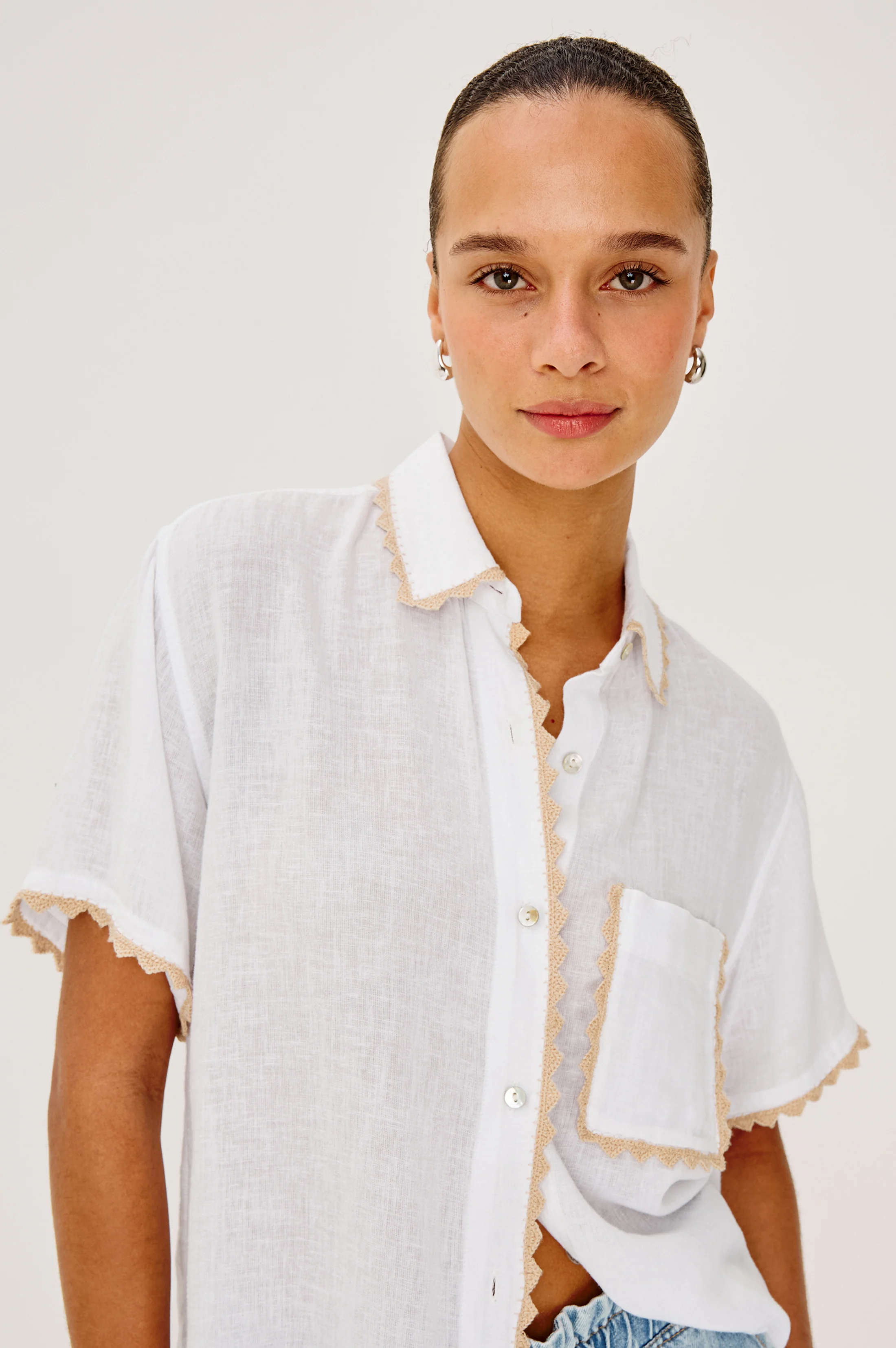 Lea Shirt - Natural Crochet