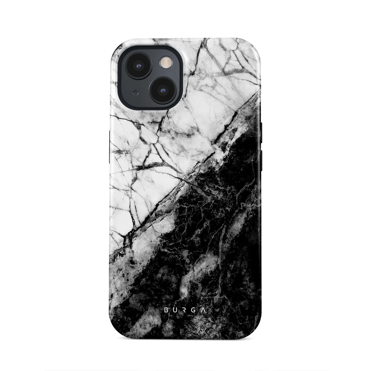 Fatal Contradiction - Black & White Marble iPhone 13 Mini ケース