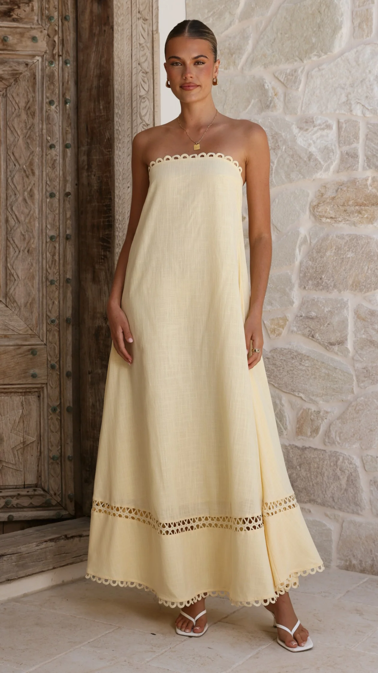 Sandra Maxi Dress - Yellow