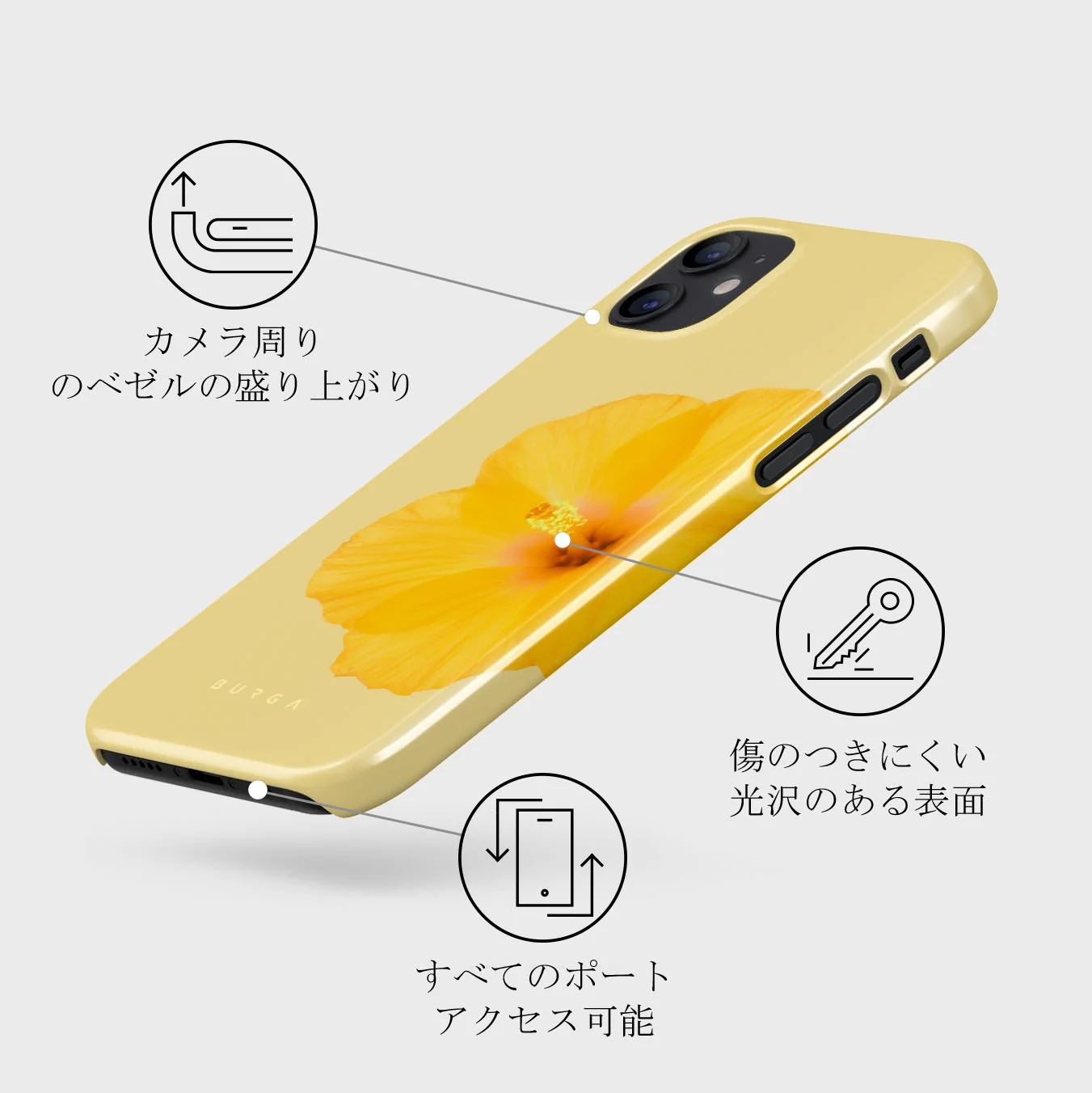 Hibiscus - iPhone 12 Mini ケース