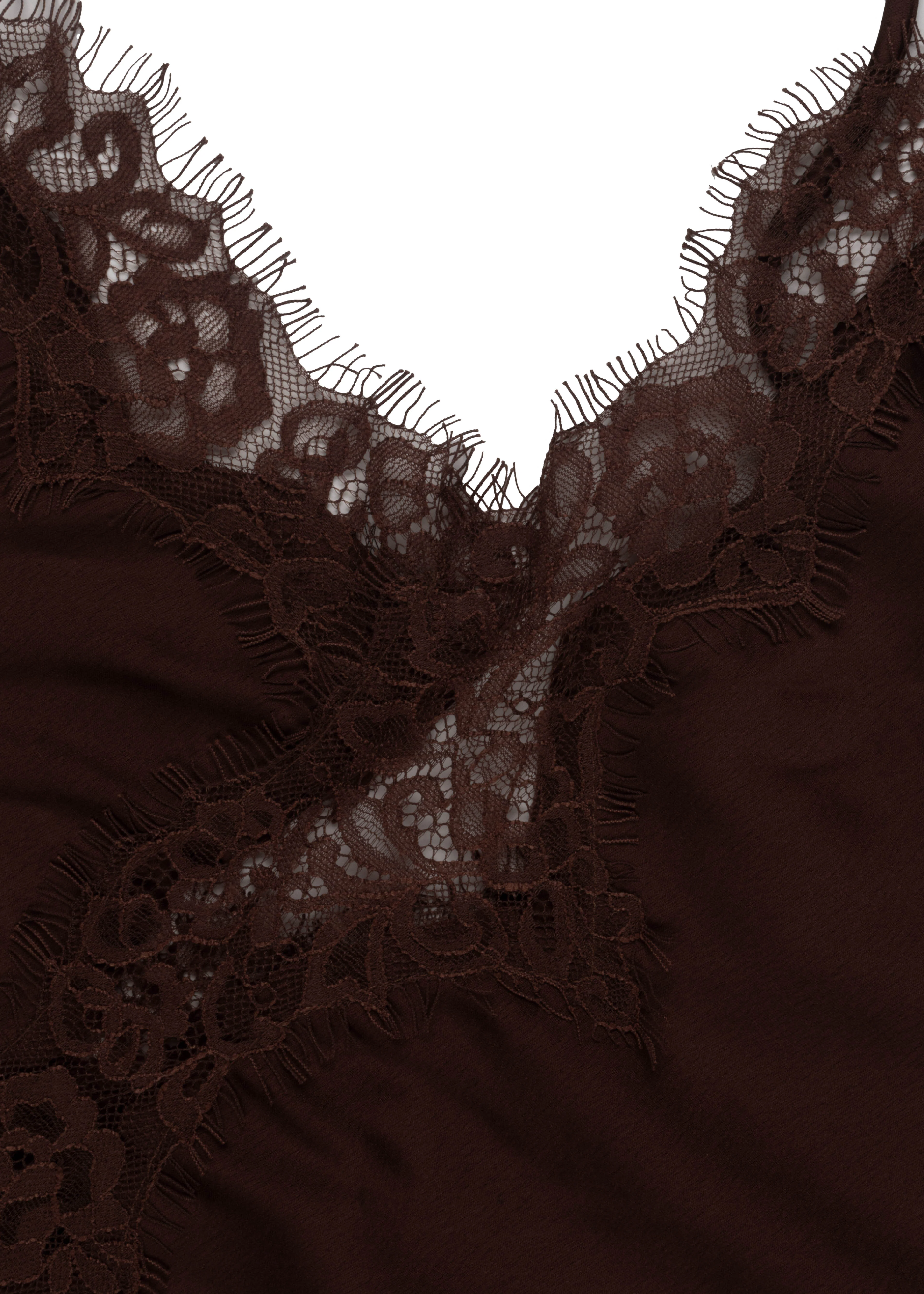 Asymmetrical Lace Trim Satin Cami Top