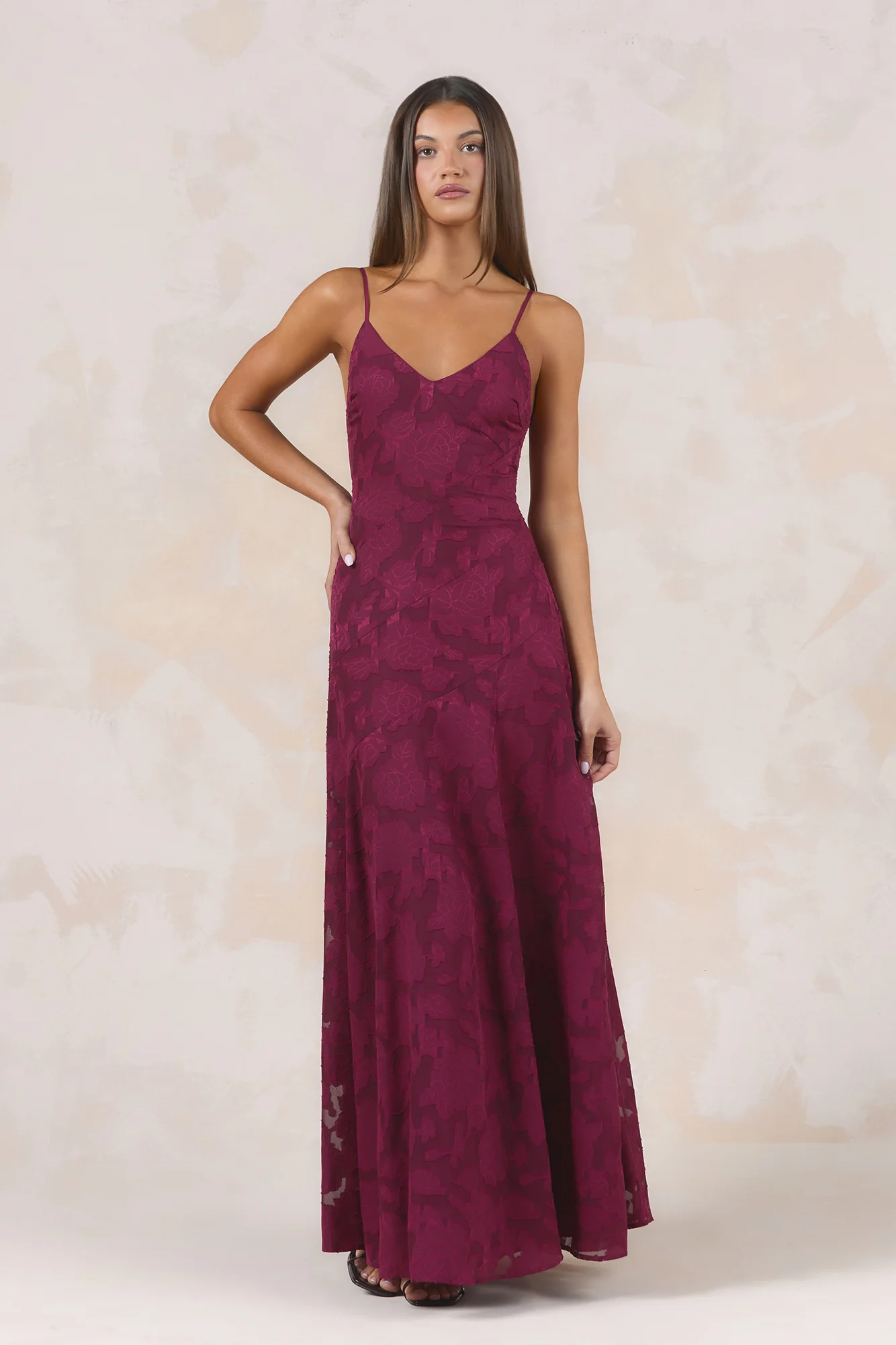 Dancing Spark Maxi Dress Wine