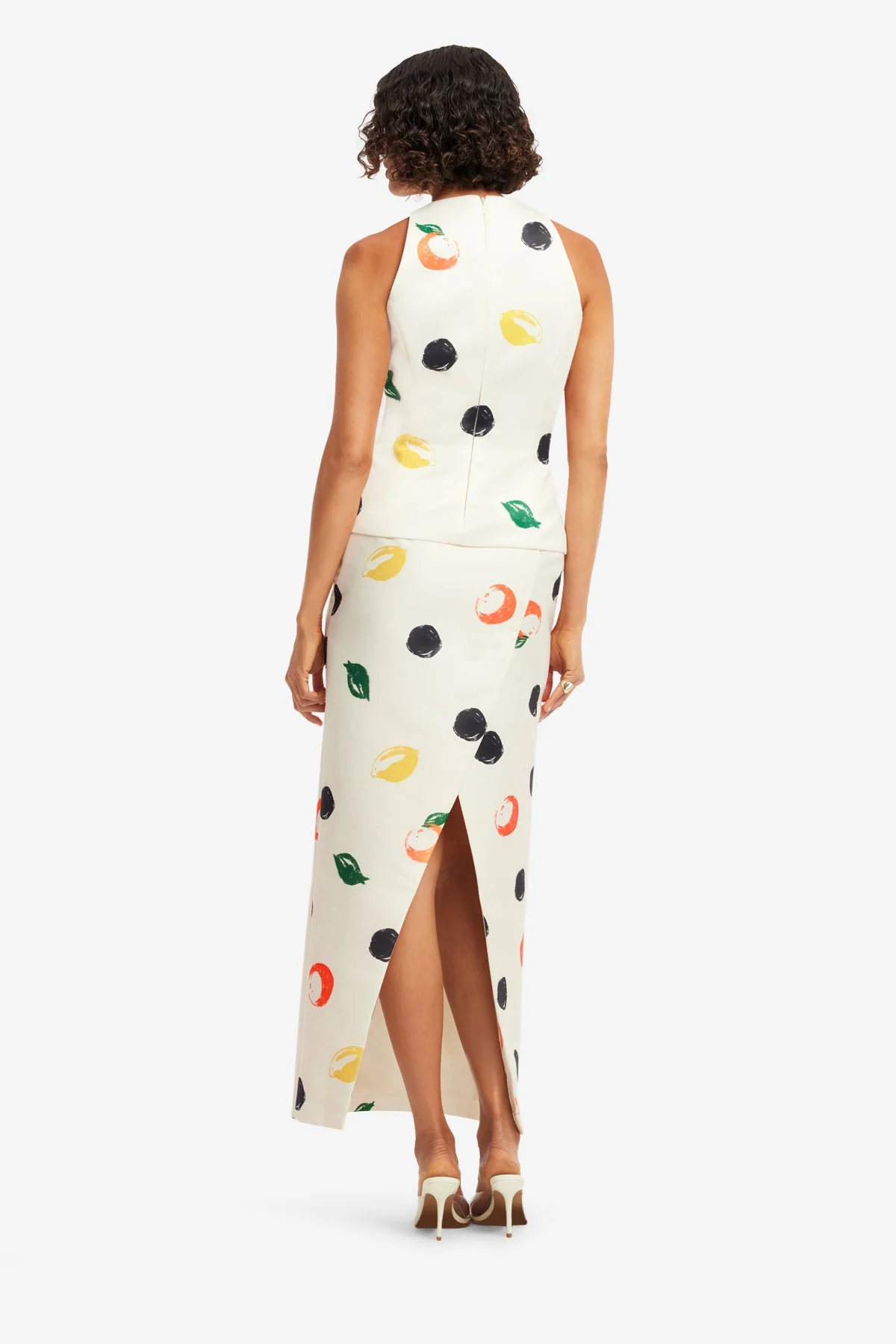 Quinn Maxi Skirt - Citrus Spots