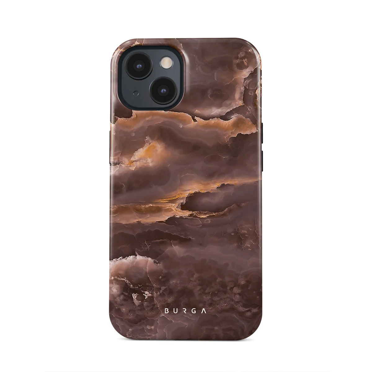 Fire Wood - Brown Marble iPhone 13 Mini ケース