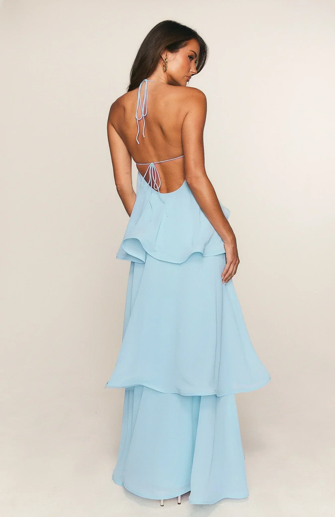 Twirl With Me Maxi Dress Baby Blue - luluinthesky