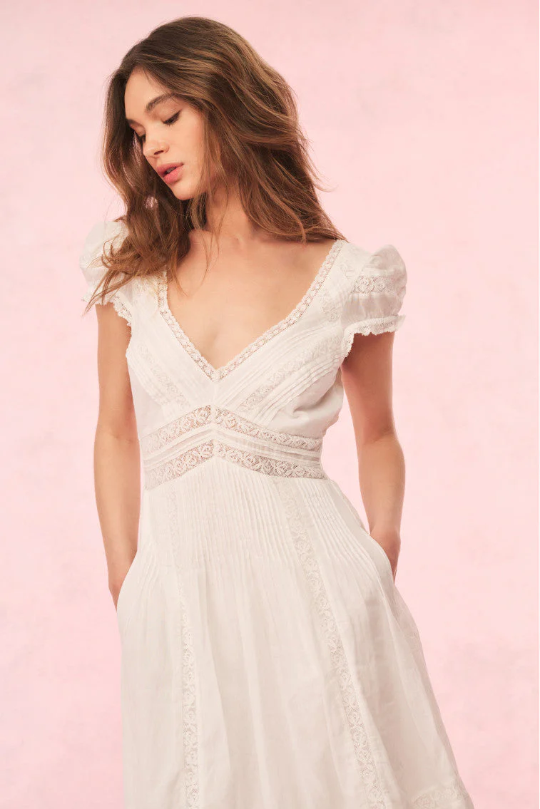 Suvi Cotton Midi Dress - luluinthesky