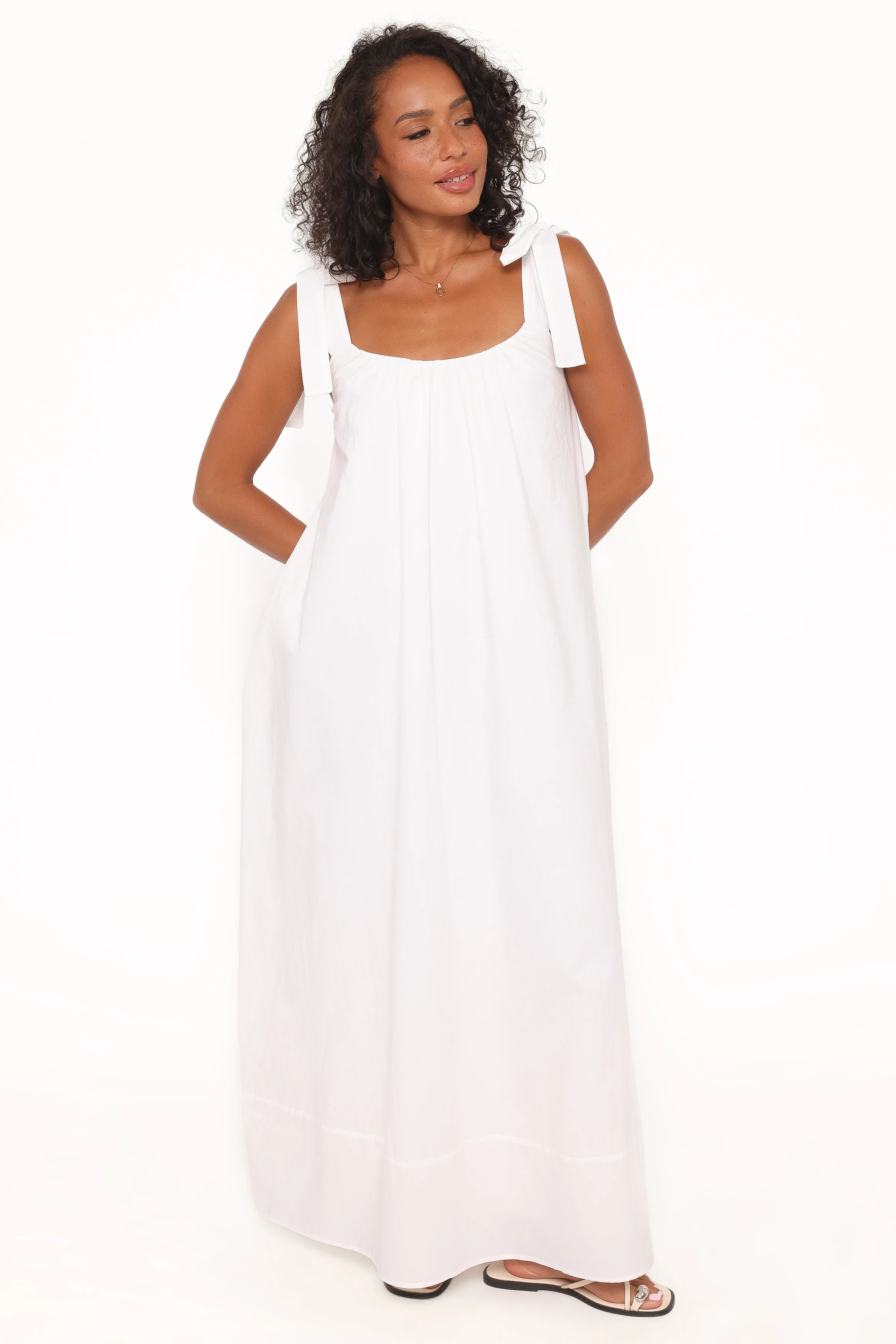 Amber Maxi Dress - White