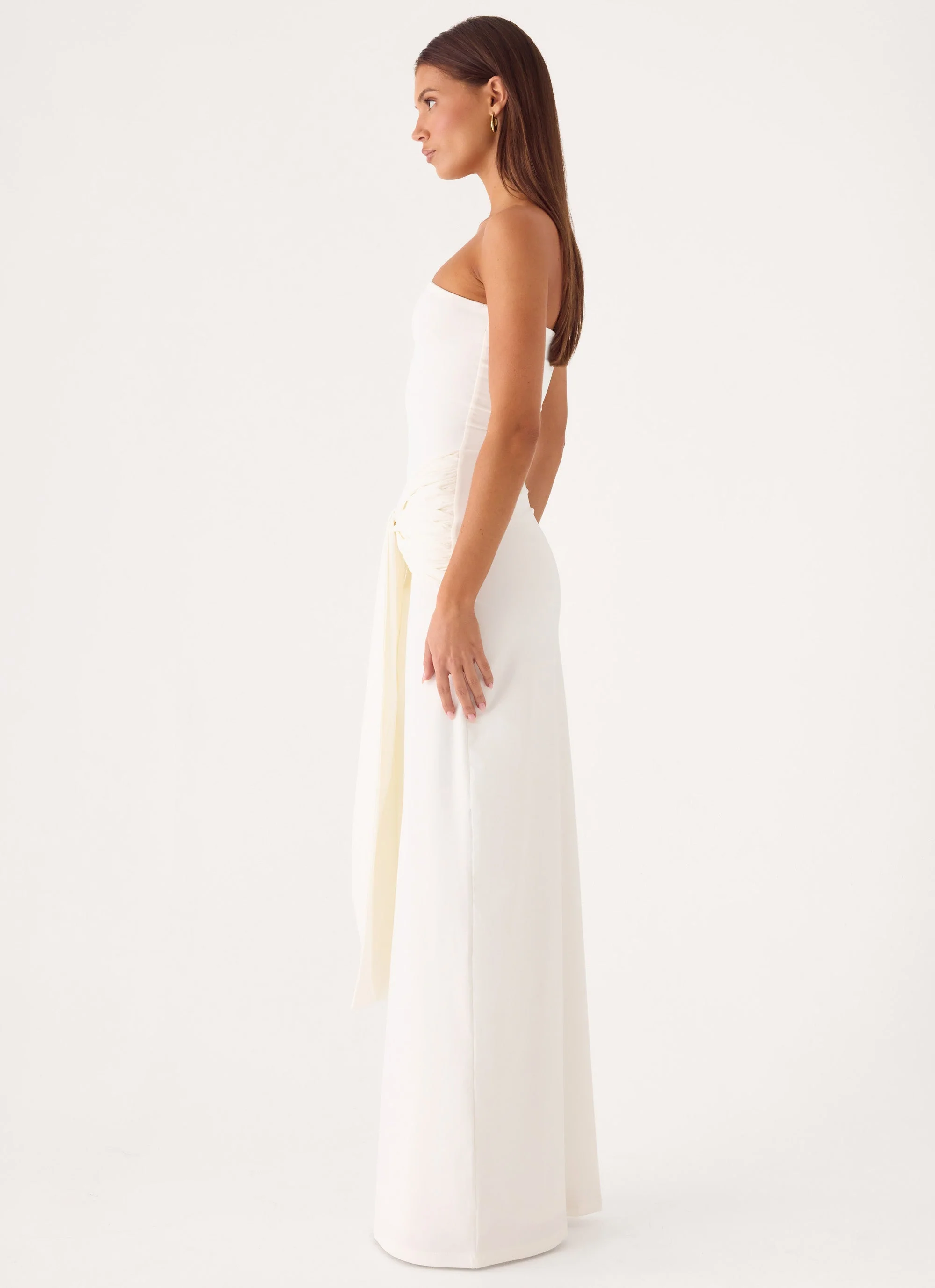 Stole My Heart Maxi Dress - White - luluinthesky