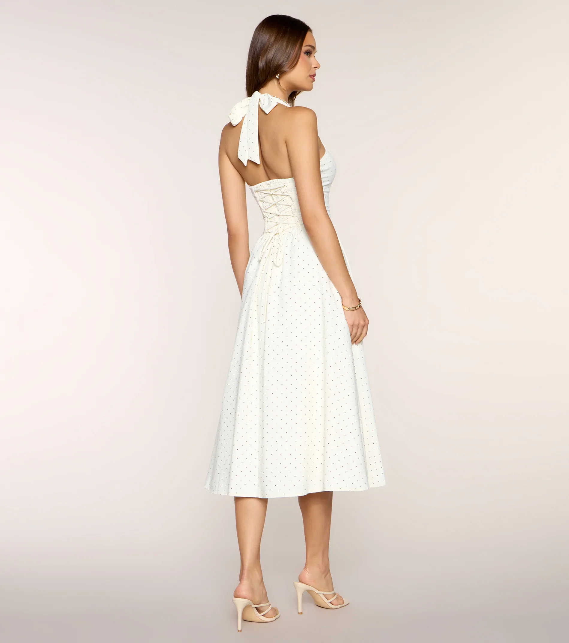Picture Perfect Polka Dot Midi Dress