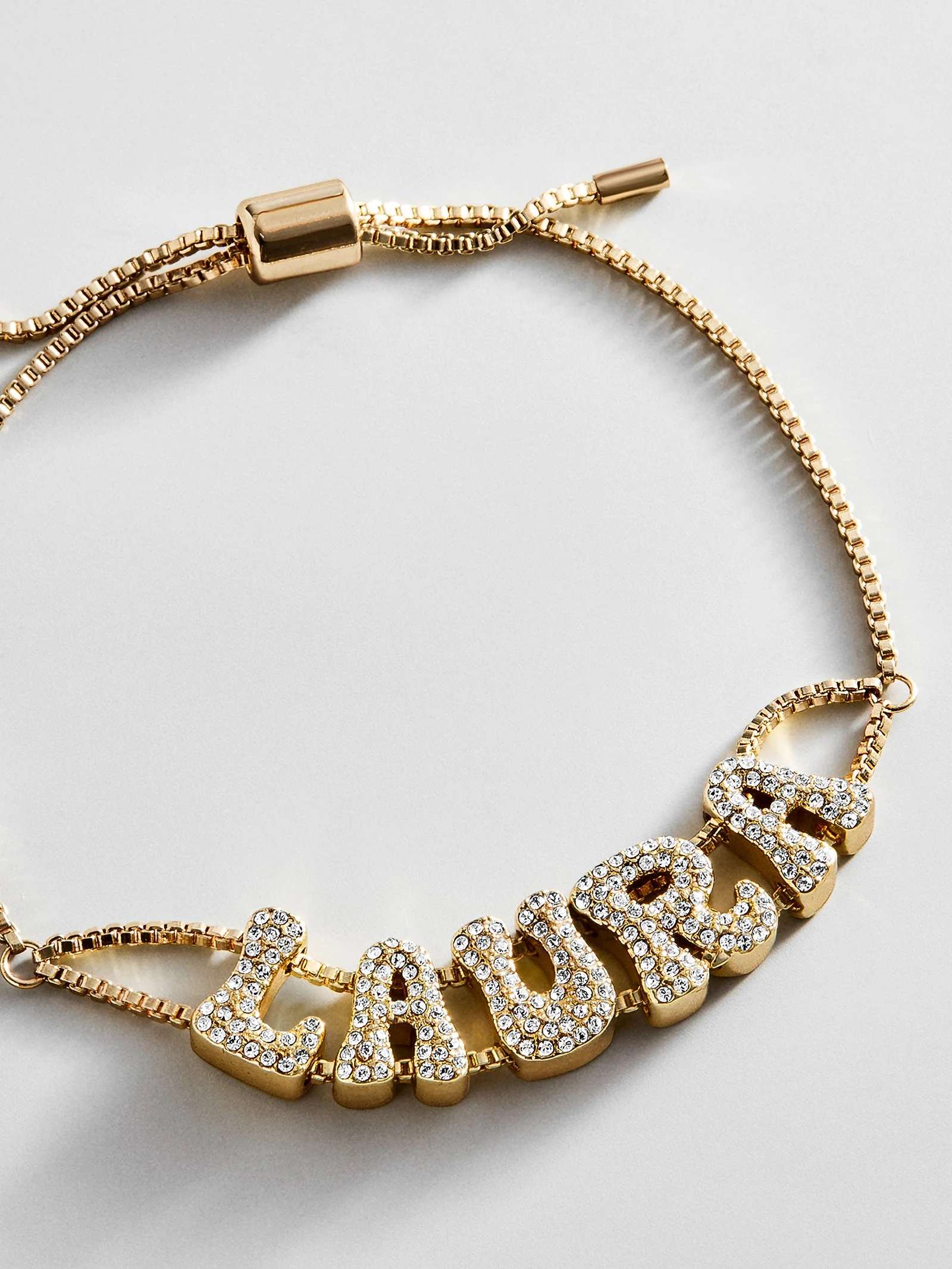 Pavé Bubble Slider Custom Bracelet - Pavé Bubble Double Strand