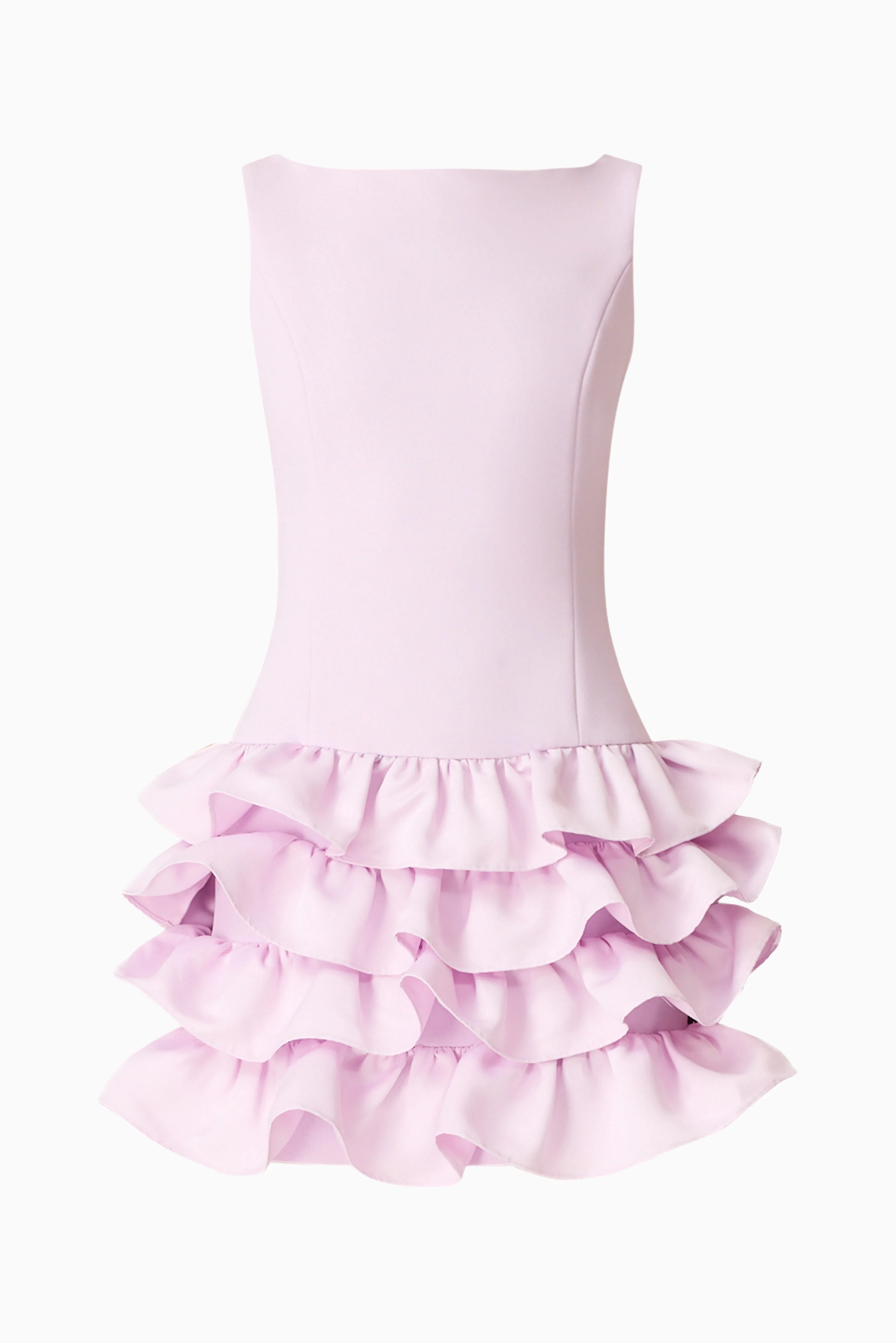 Saphine Ruffle Mini Dress in Pink