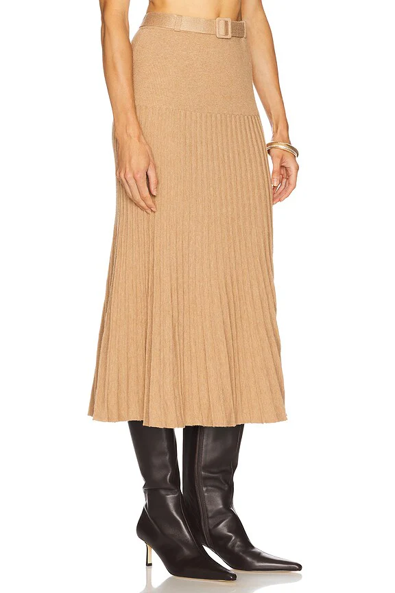 Rory Pleated Midi Skirt