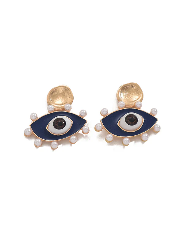 Eye Shape Geometric Earrings Accessories