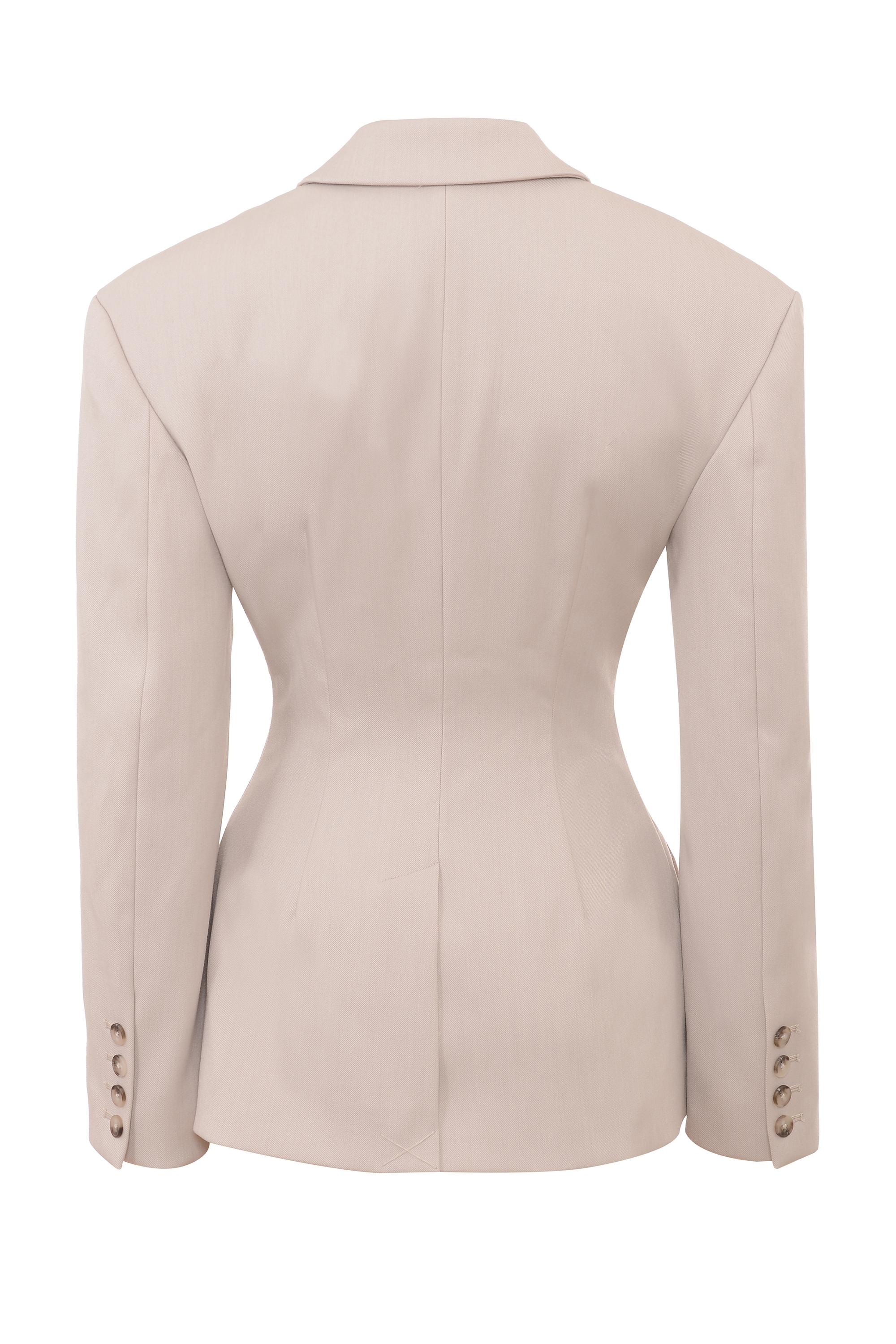 Beige Hourglass Blazer