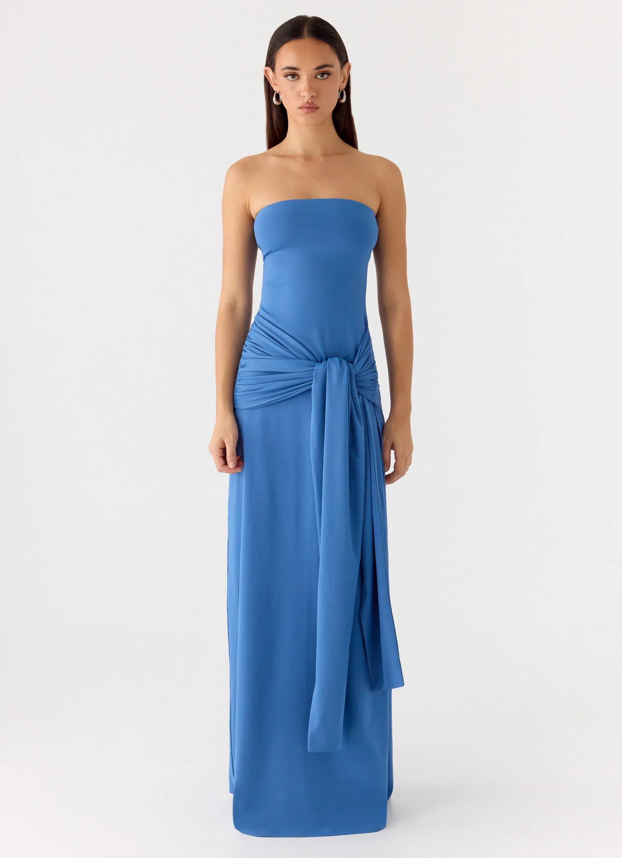Stole My Heart Maxi Dress - Washed Navy